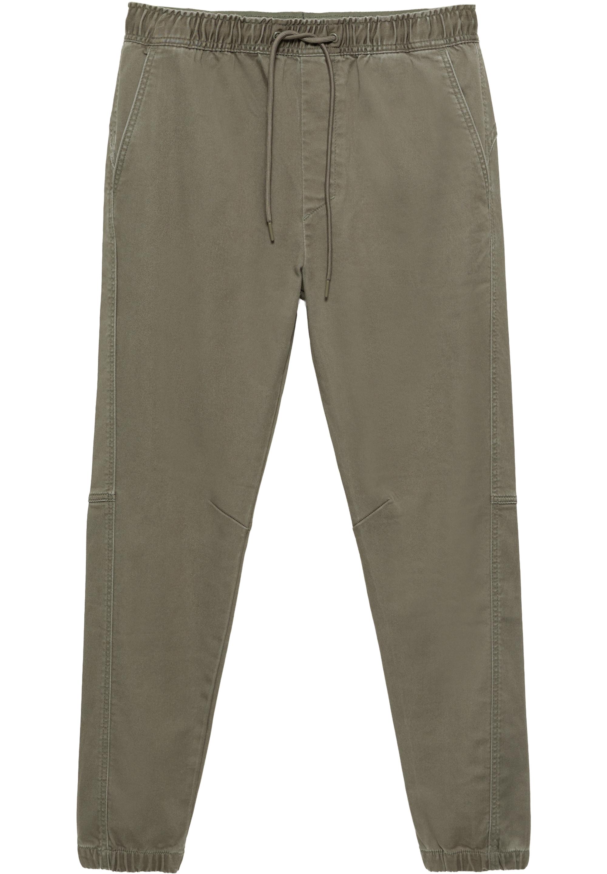 Regular fit jogging trousers — Dark khaki (alternate view)
