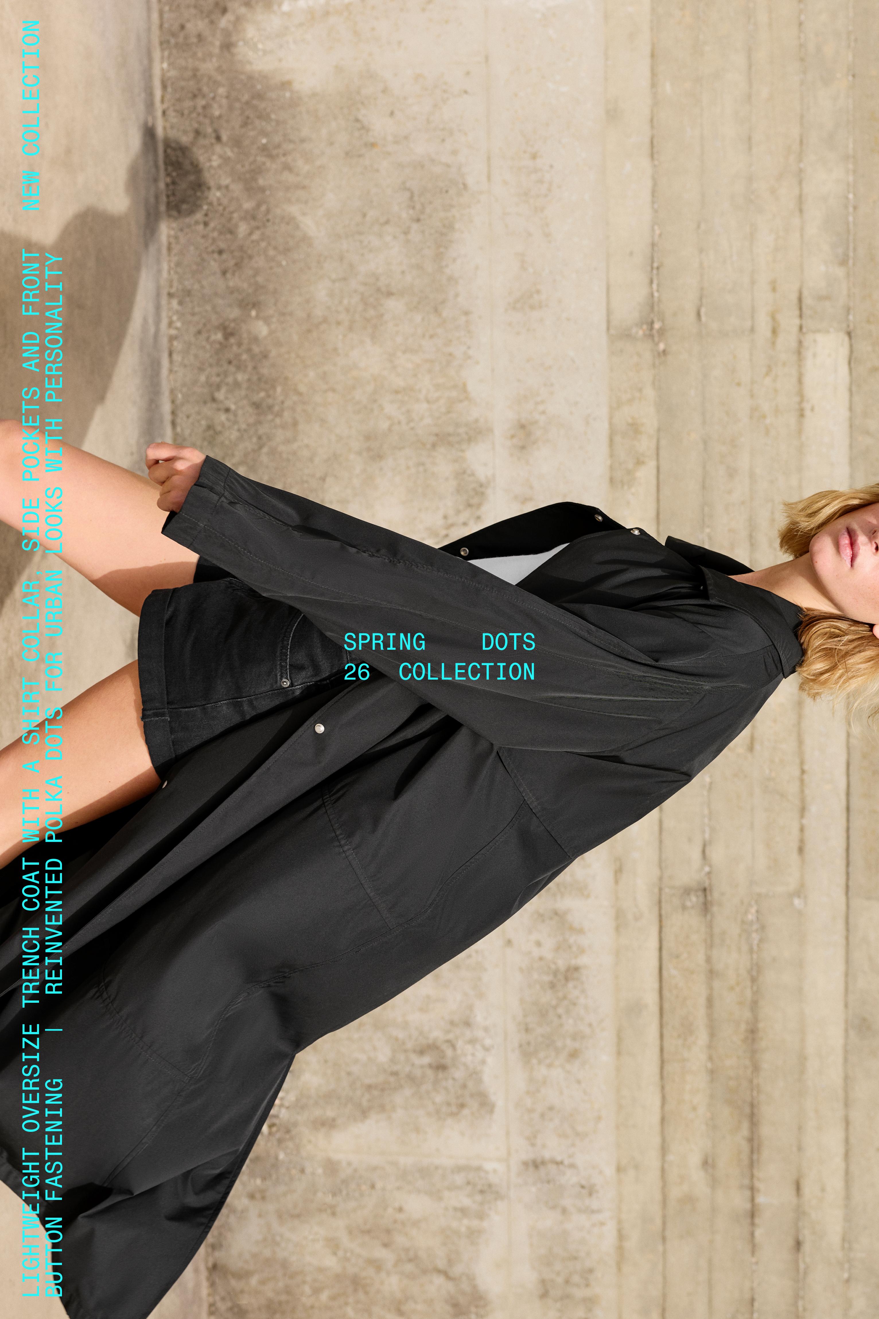 Oversize hafif trençkot - Görsel 18