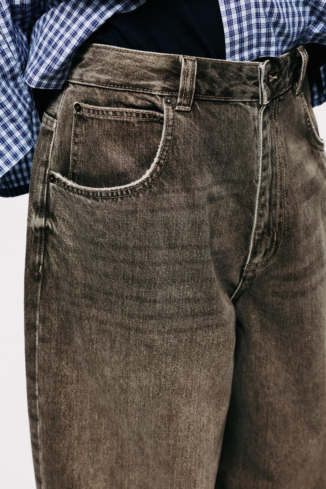 Wide-leg jeans — Brown