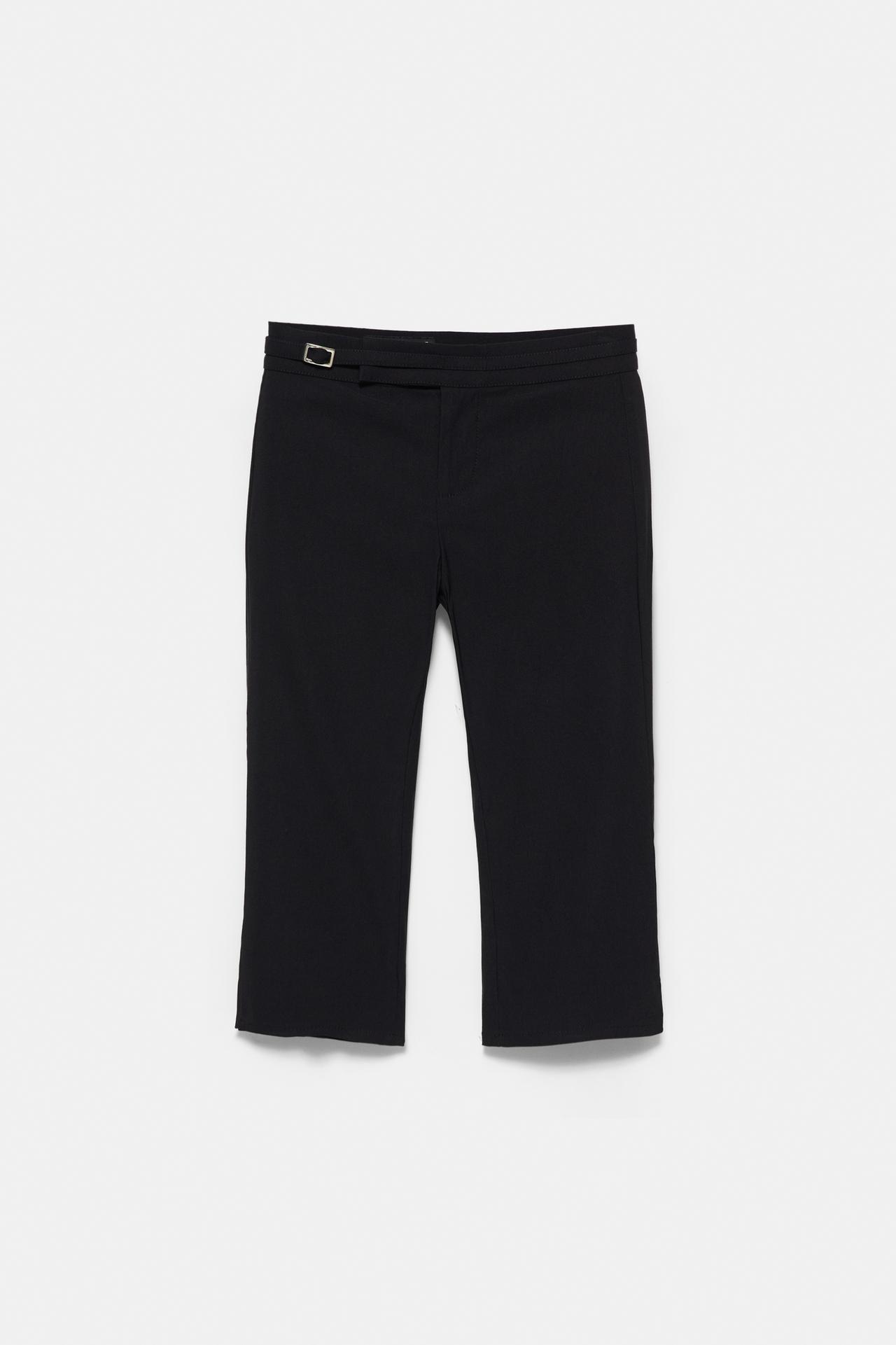 Belted capris — Black