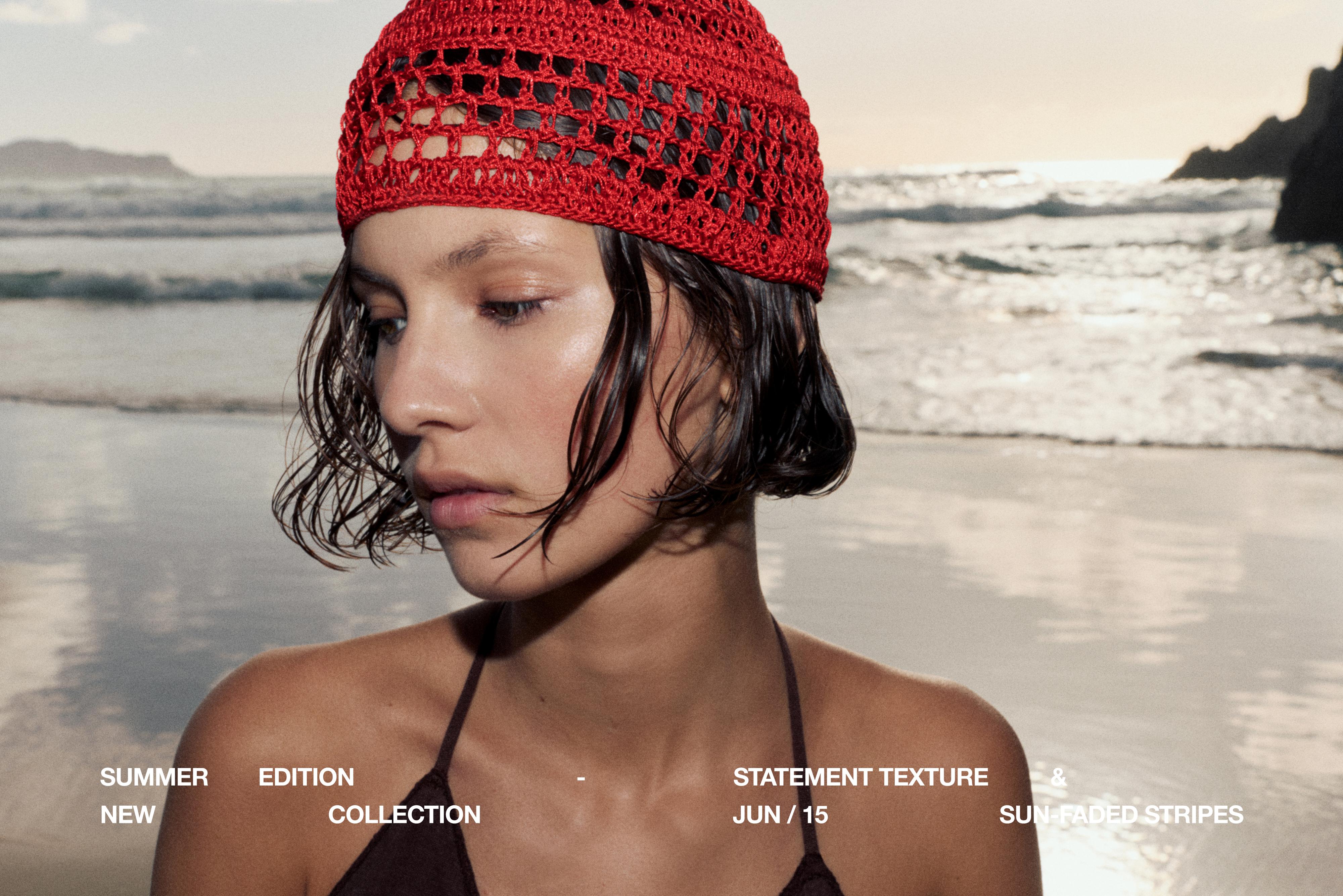 Crochet pillbox hat — Red