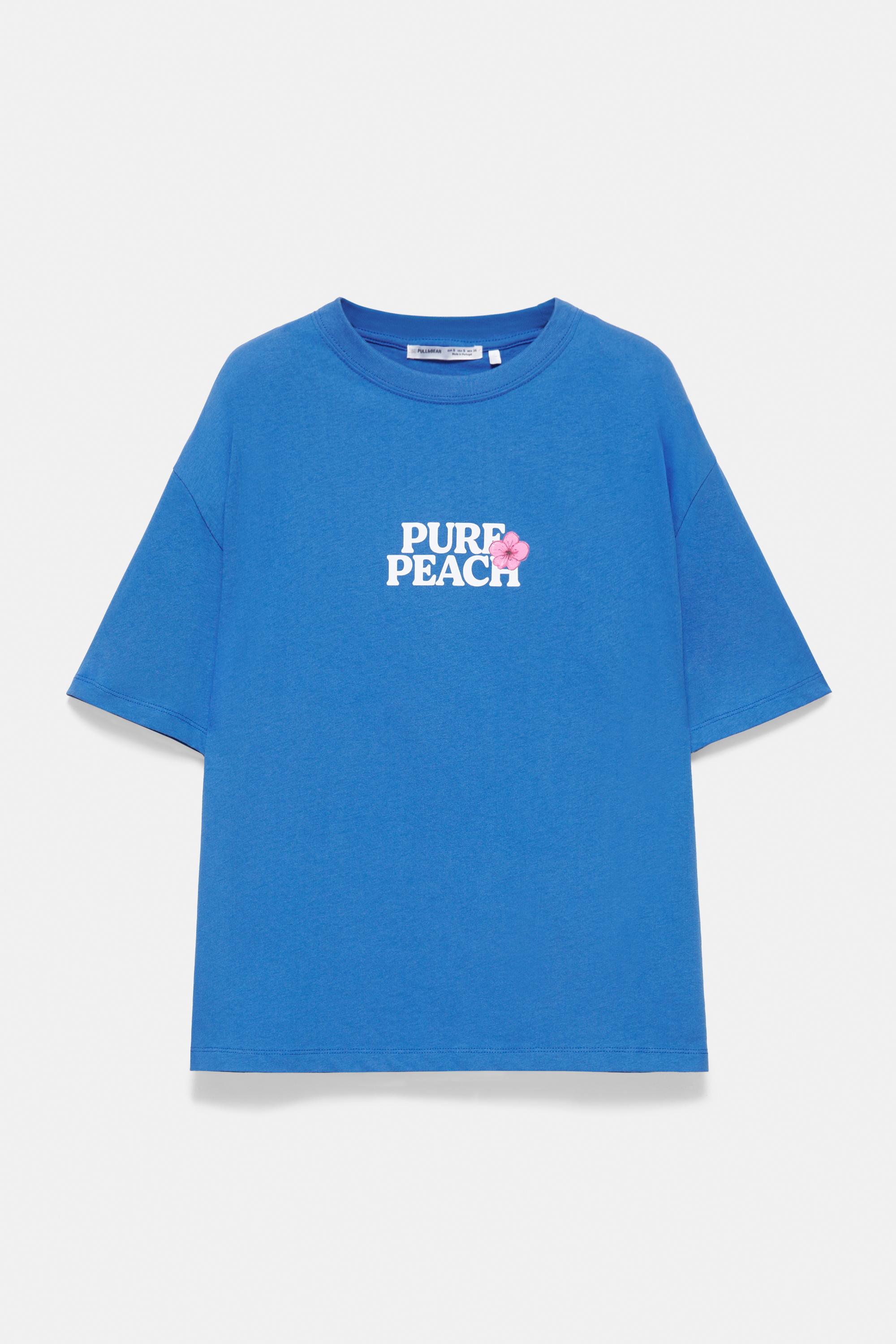 Peach graphic T-shirt