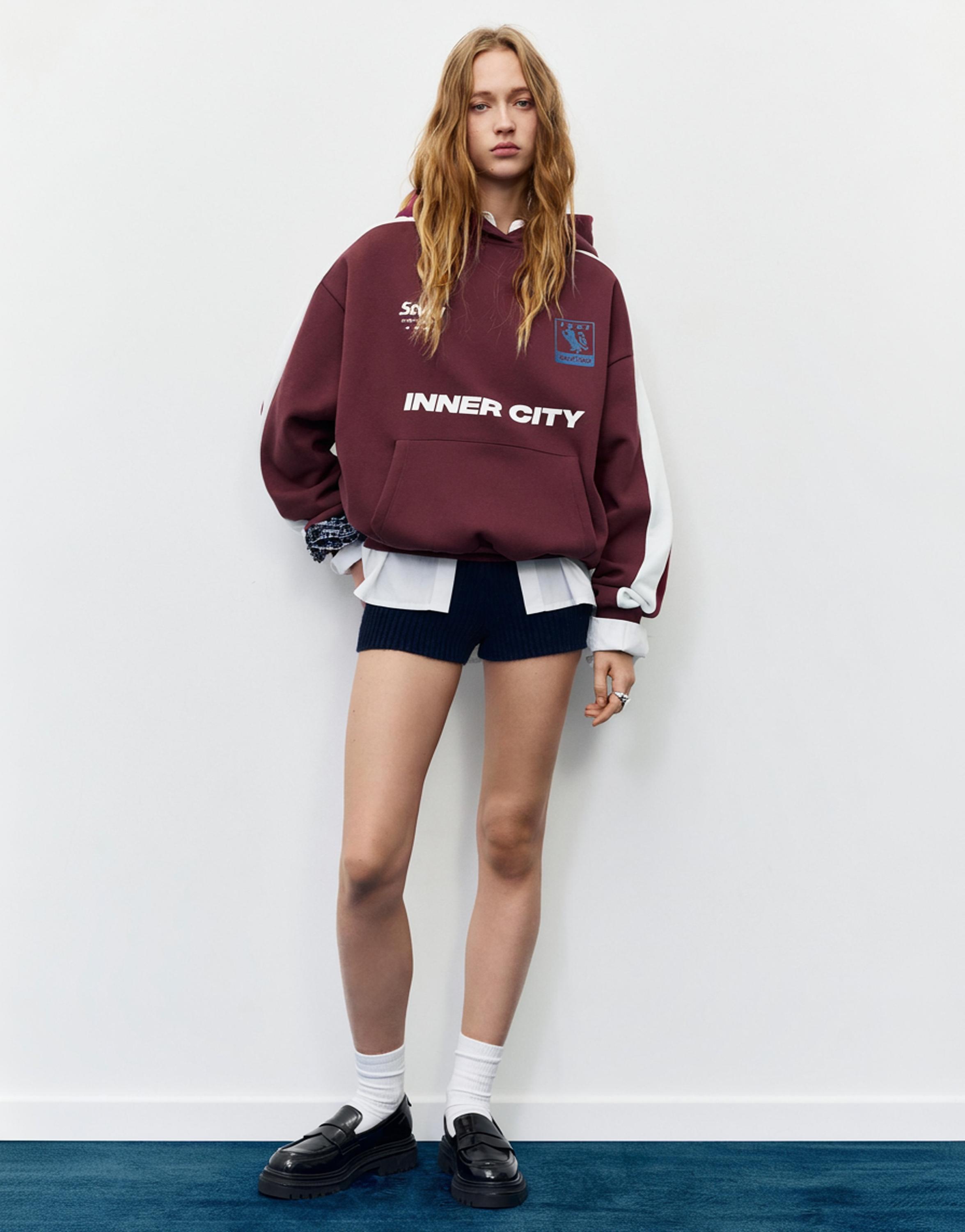 STWD Inner City hoodie — Maroon