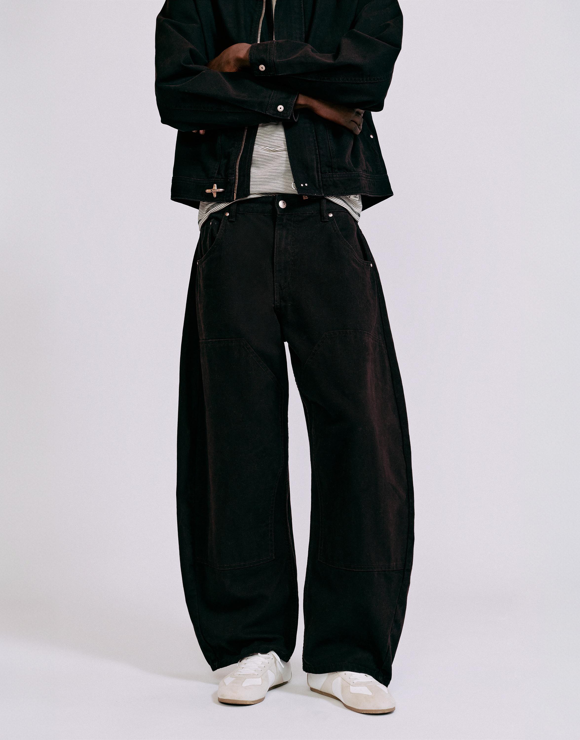 Double-leg trousers — Black