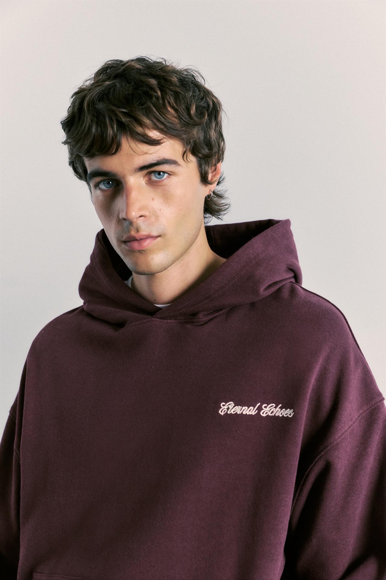 Eternal Echoes hoodie — Wine