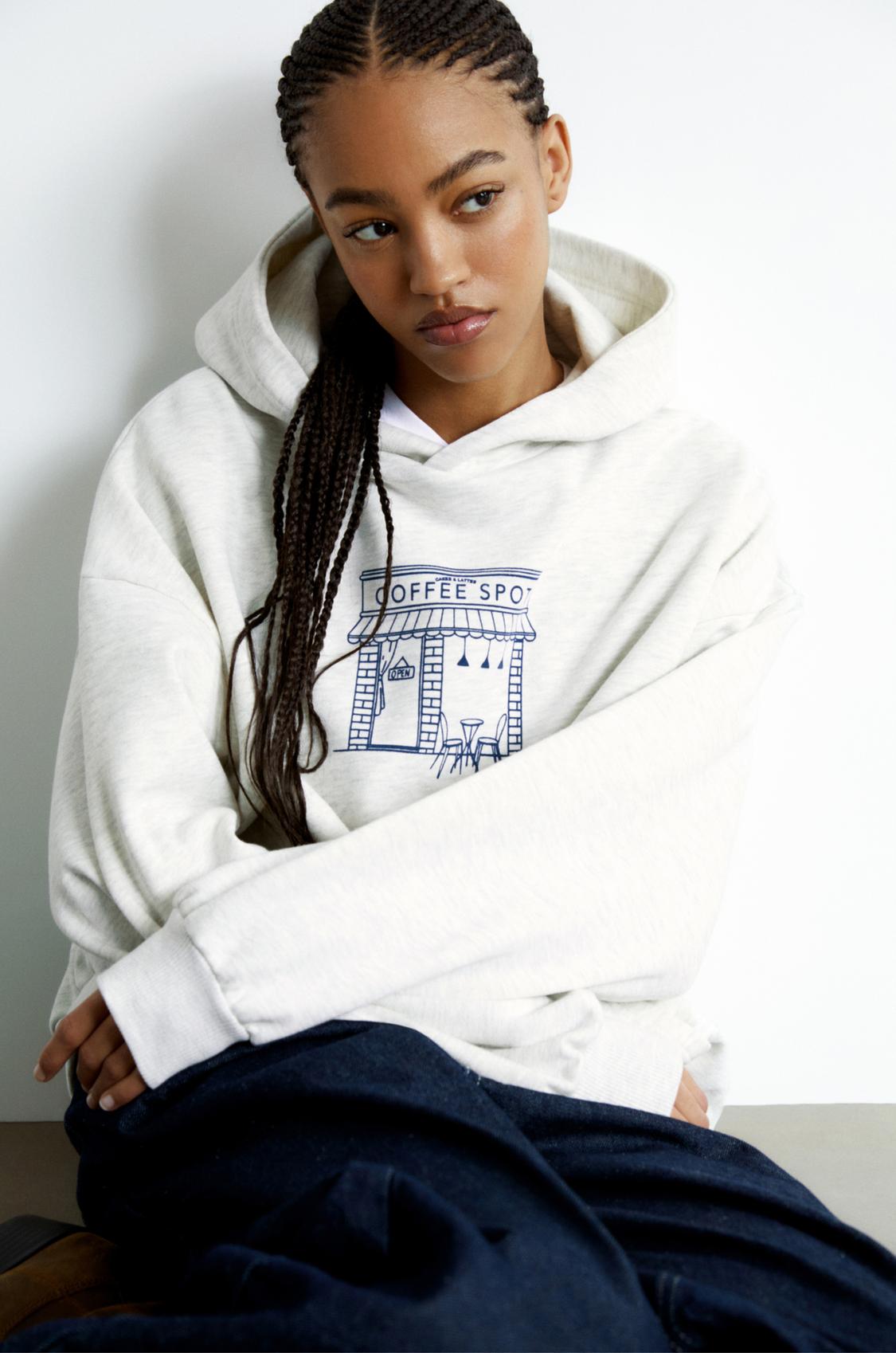 Sudadera Capucha Pull And Bear Sudaderas Chica Pullandbear