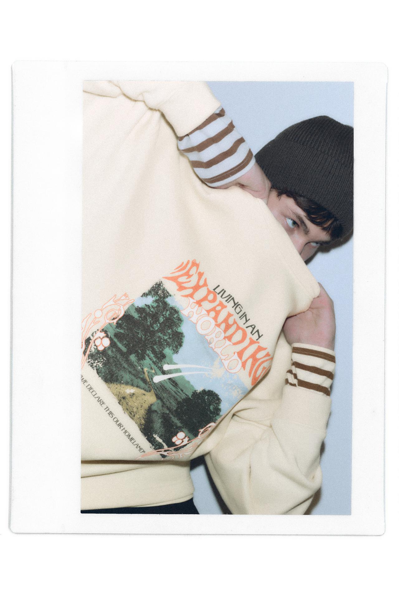 STWD graphic sweatshirt — Ecru