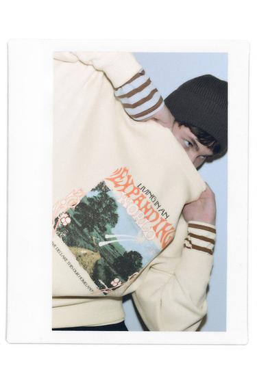 STWD graphic sweatshirt — Ecru 1