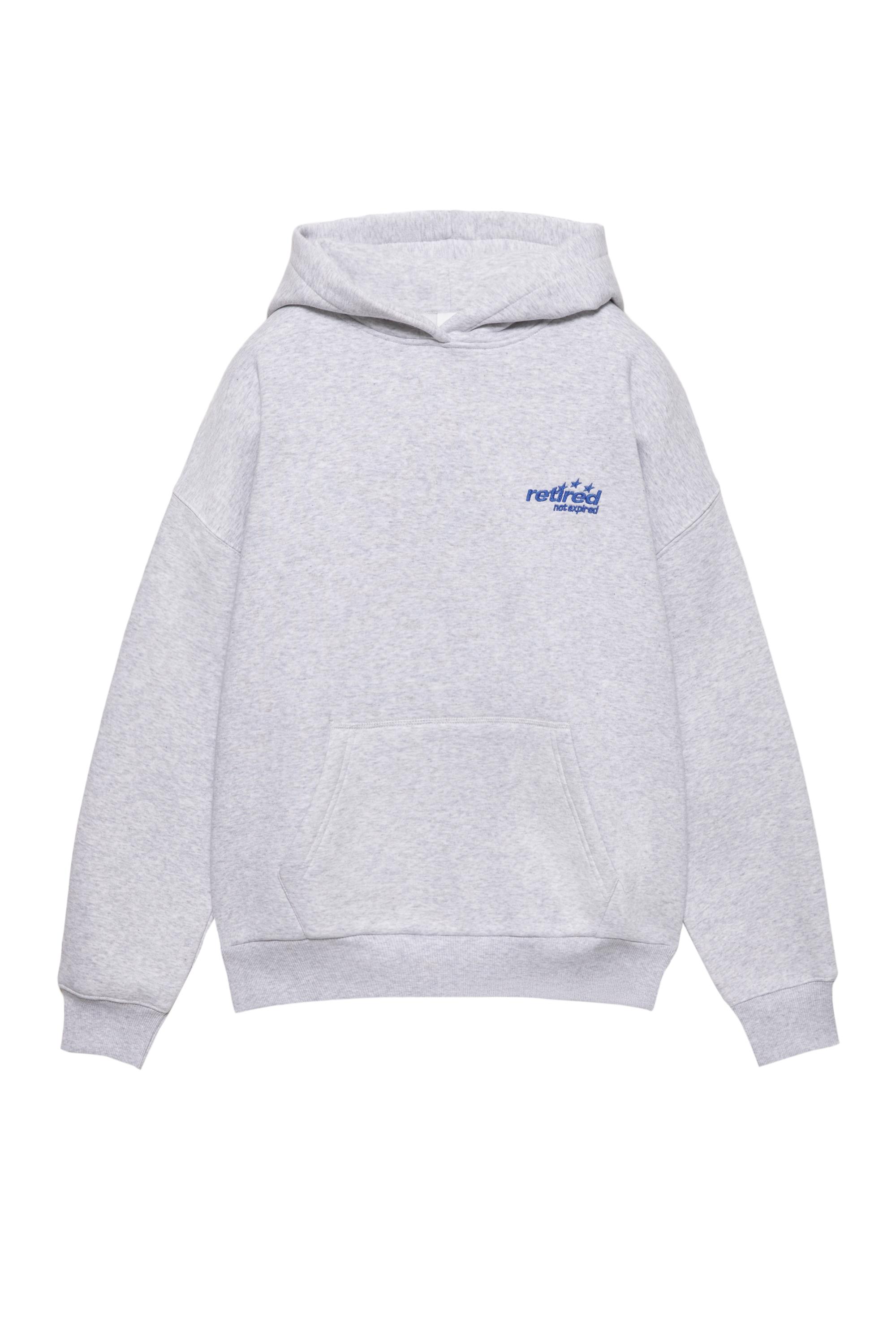 Star and slogan hoodie