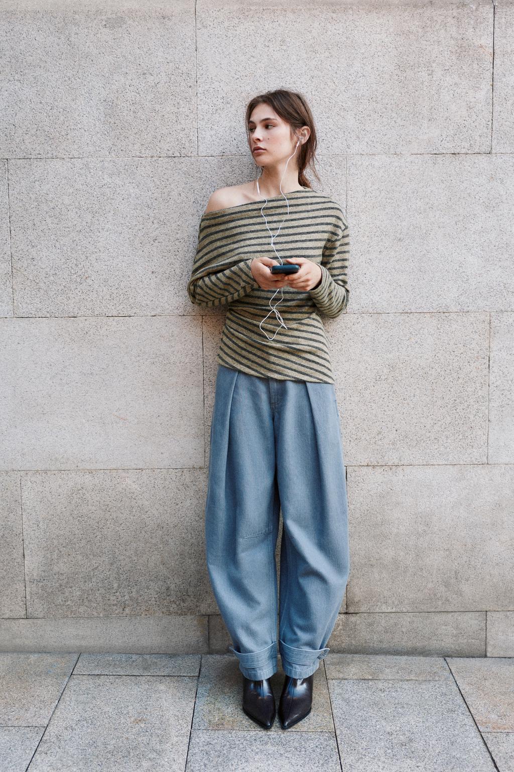Pull&Bear Yumşaq toxunuşlu asimmetrik üst