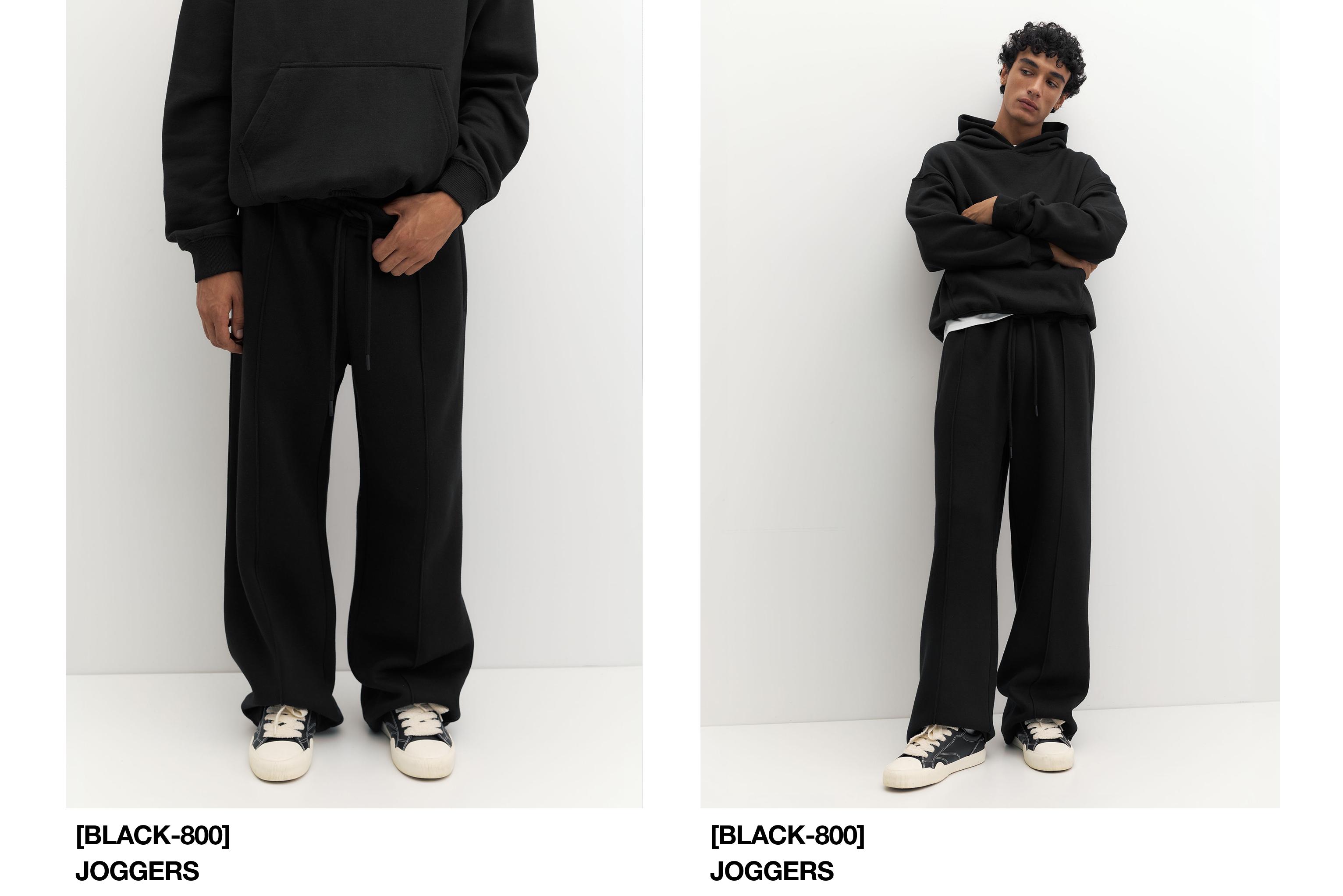 STWD baggy joggers — Black