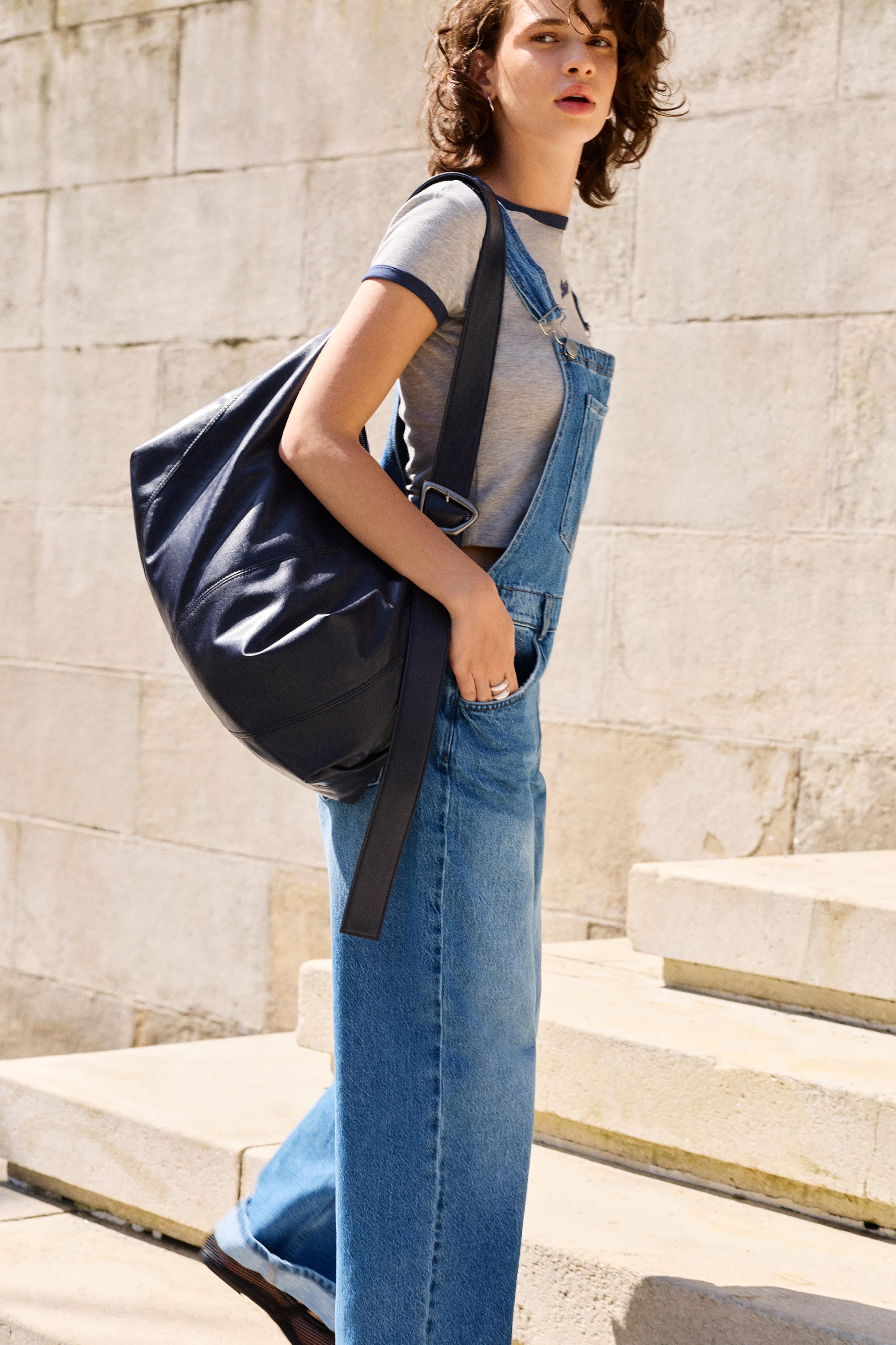 Crossbody shopper bag — Blue