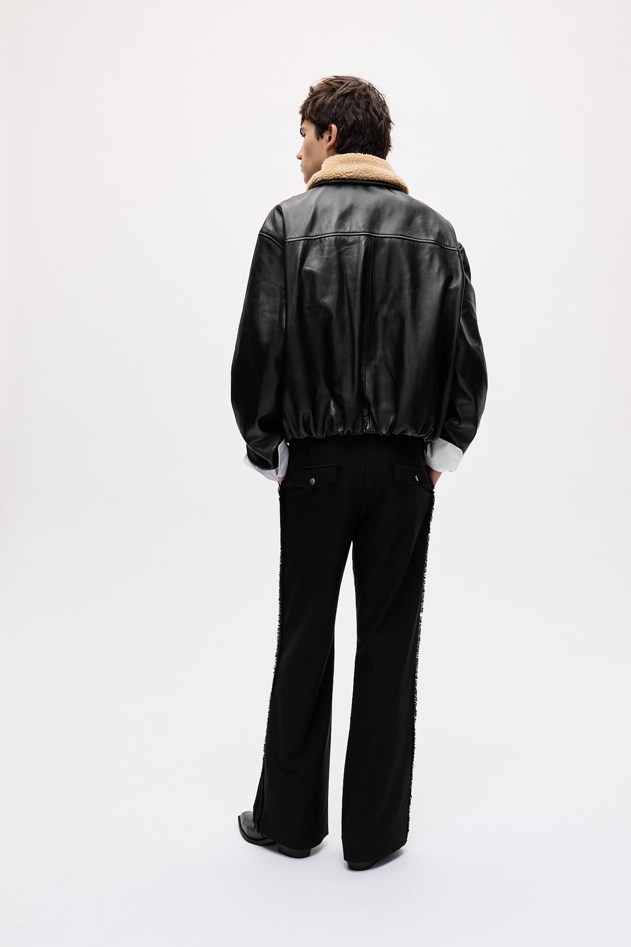 Oscar Ouyang tailored trousers — Black