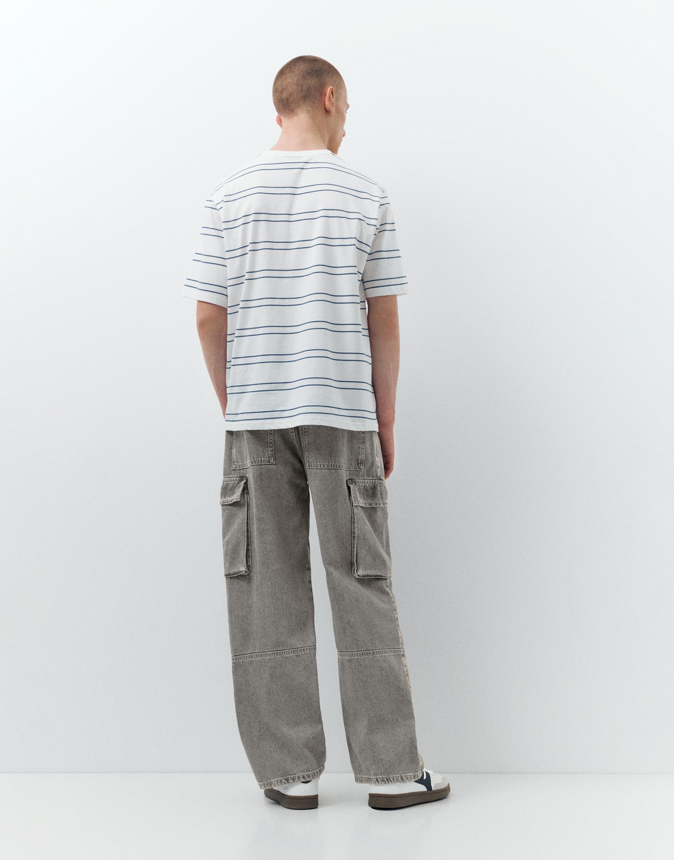 Baggy cargo jeans — Dark grey