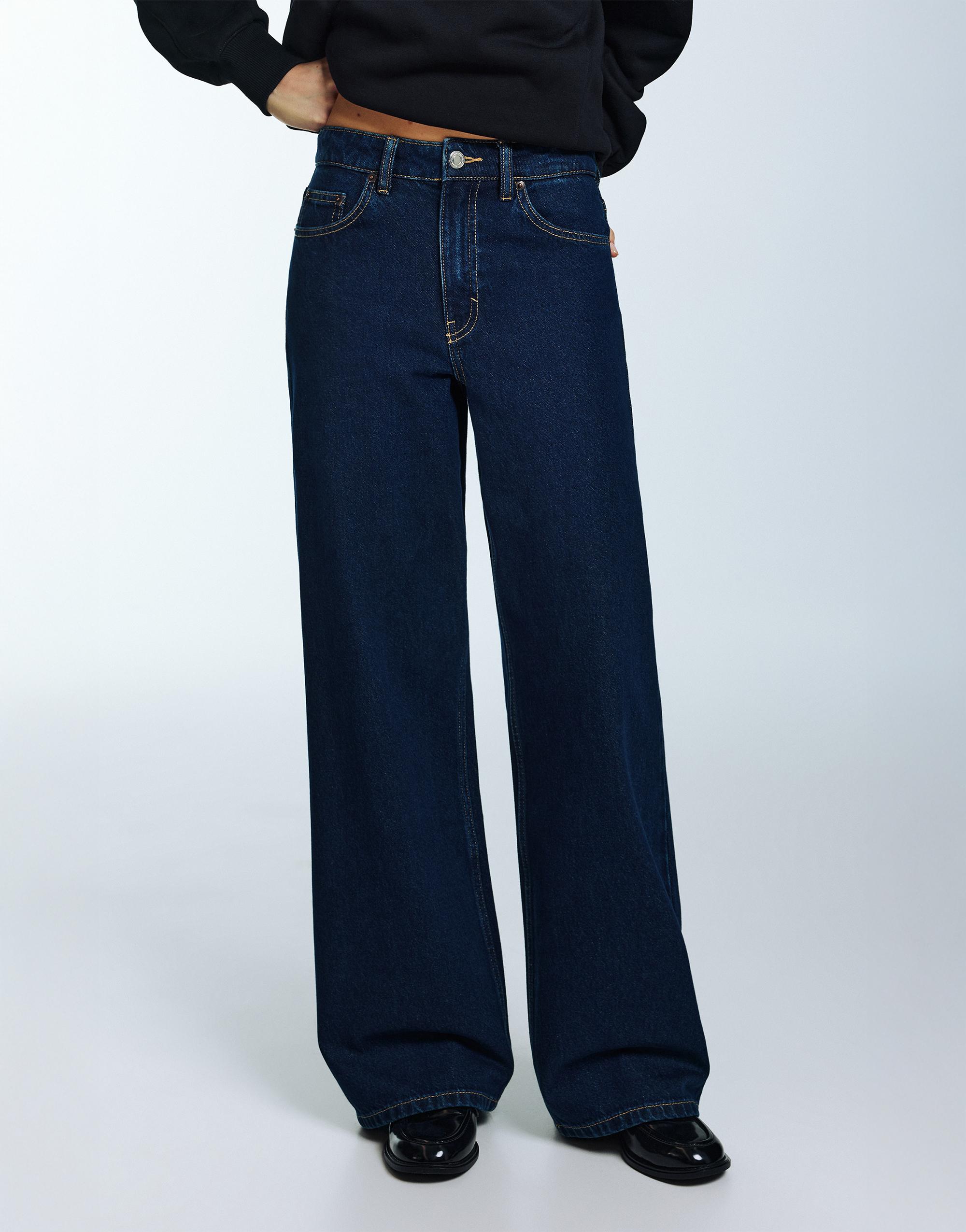 Wide leg yüksek bel jean - Görsel 208