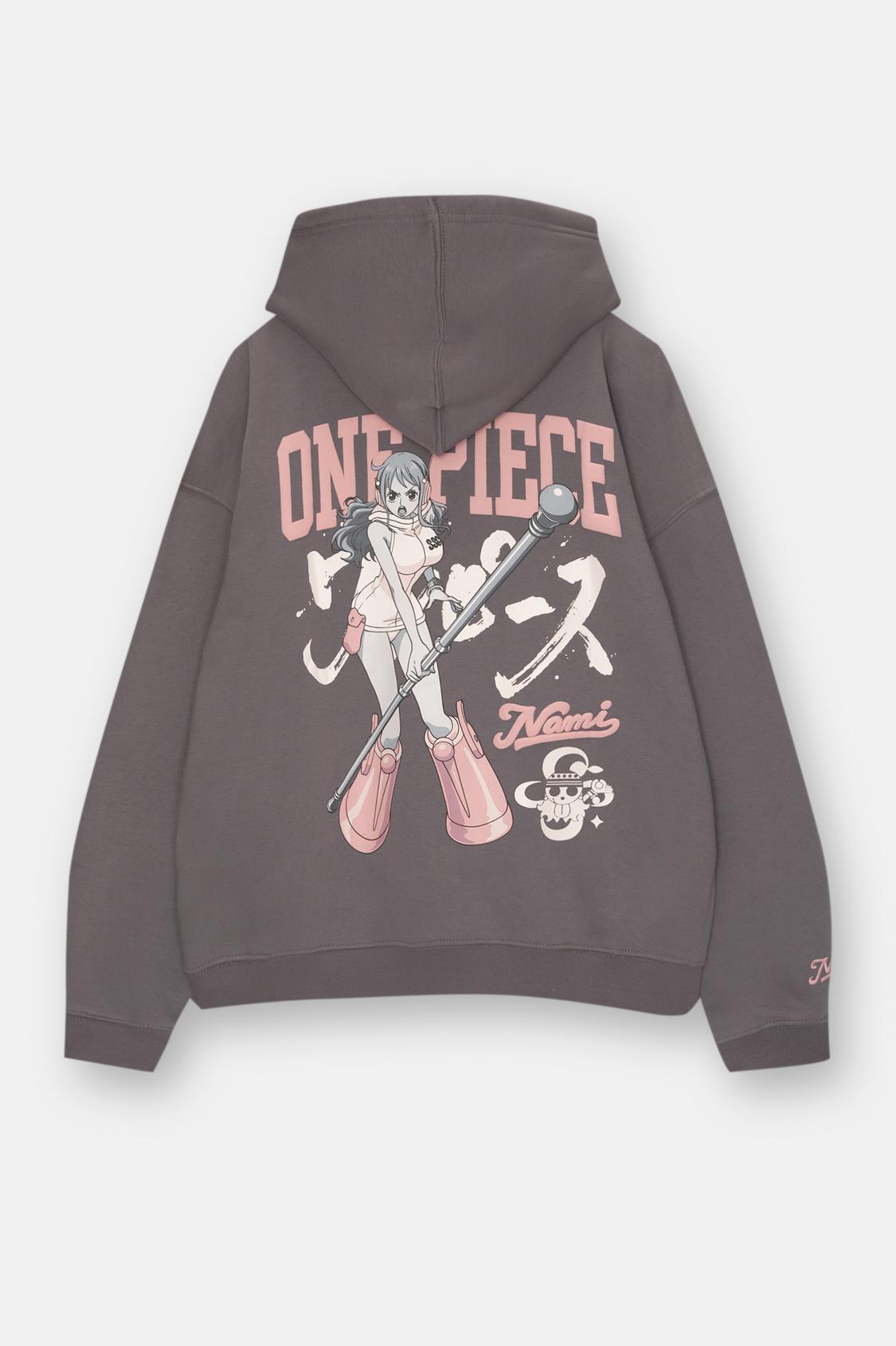 One Piece Felpa Sasuke Pull And Bear One Piece Zoro Hoodie PULL&BEAR