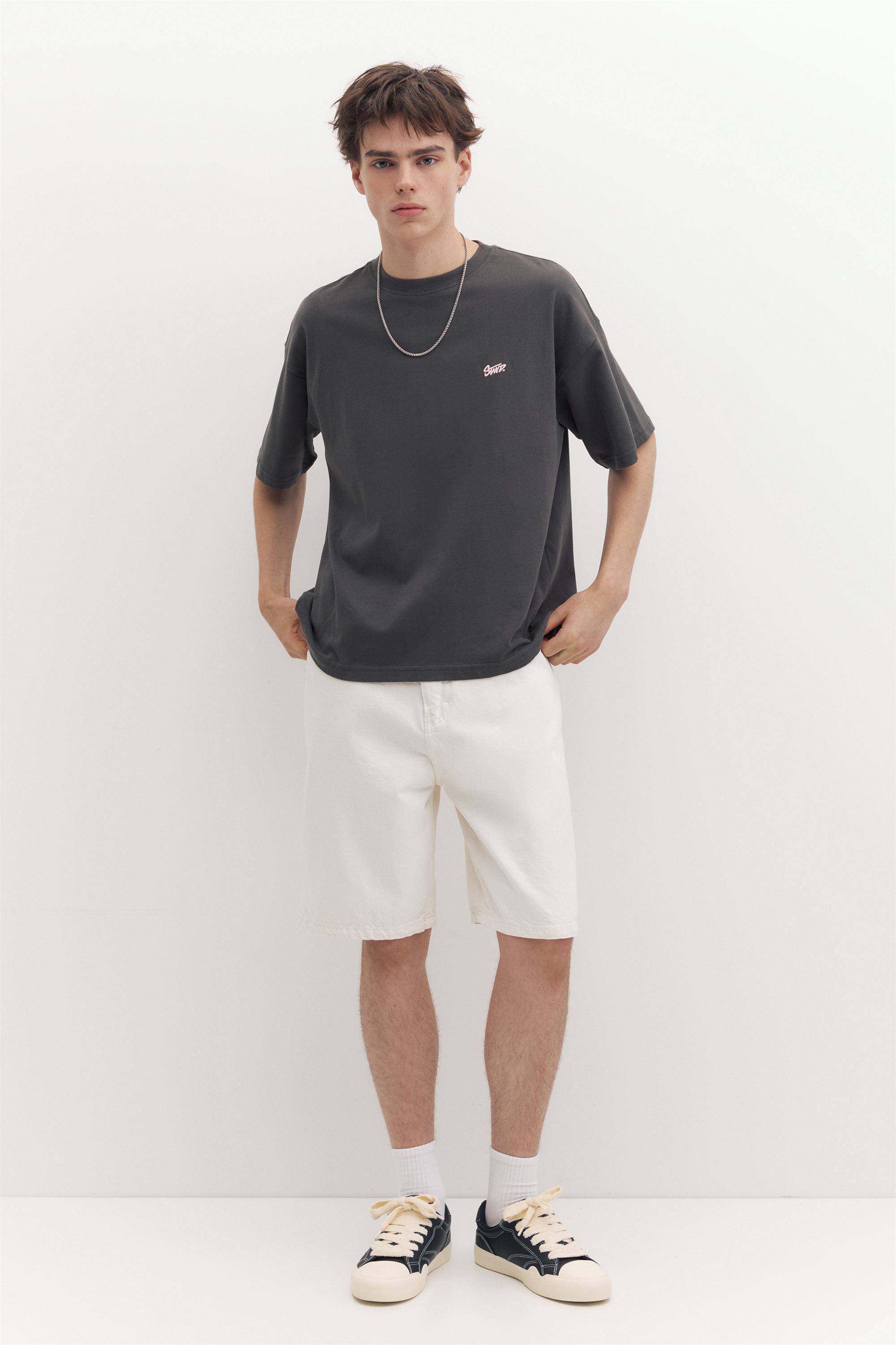 STWD logo boxy T-shirt — Grey