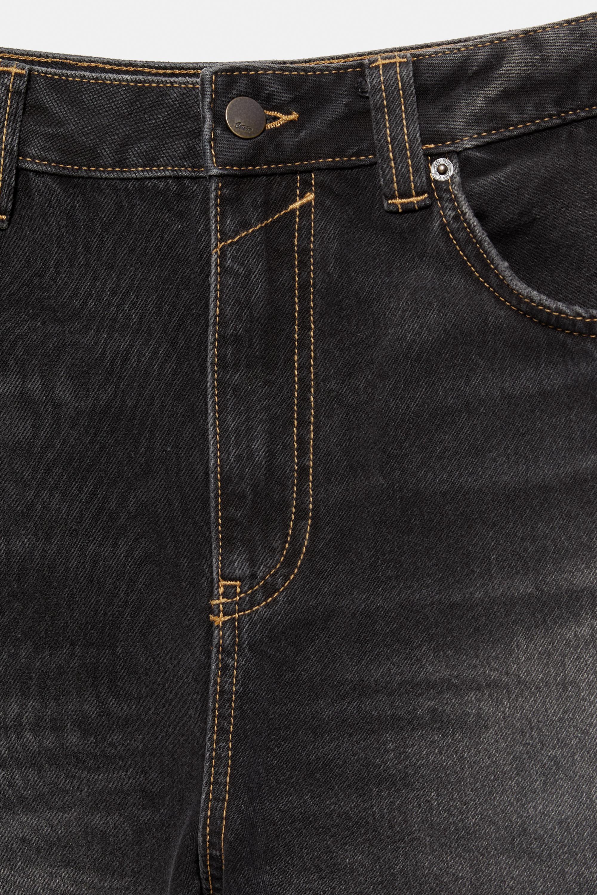 Relaxed baggy jeans — Faded black