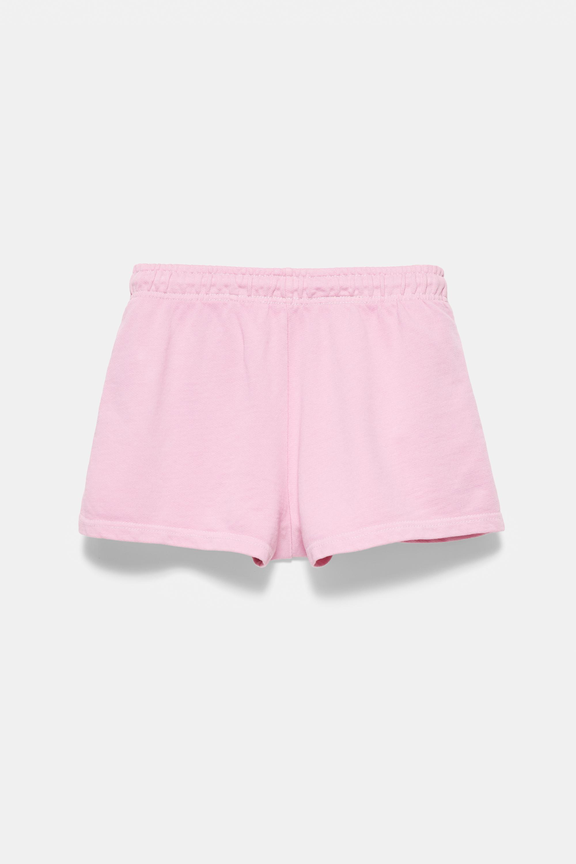Sports shorts with elastic waist — Pink