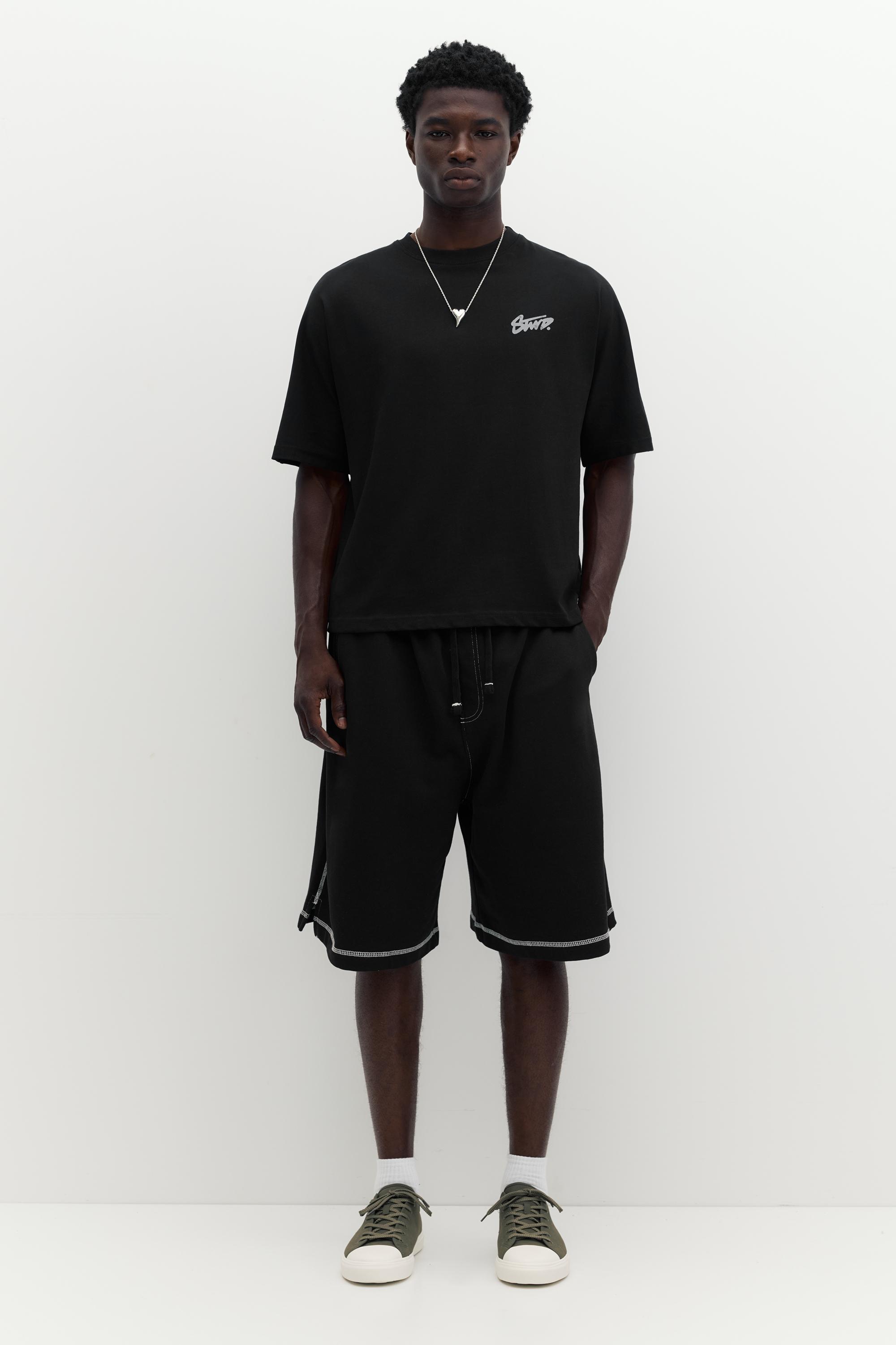 STWD graffiti logo T-shirt — Black