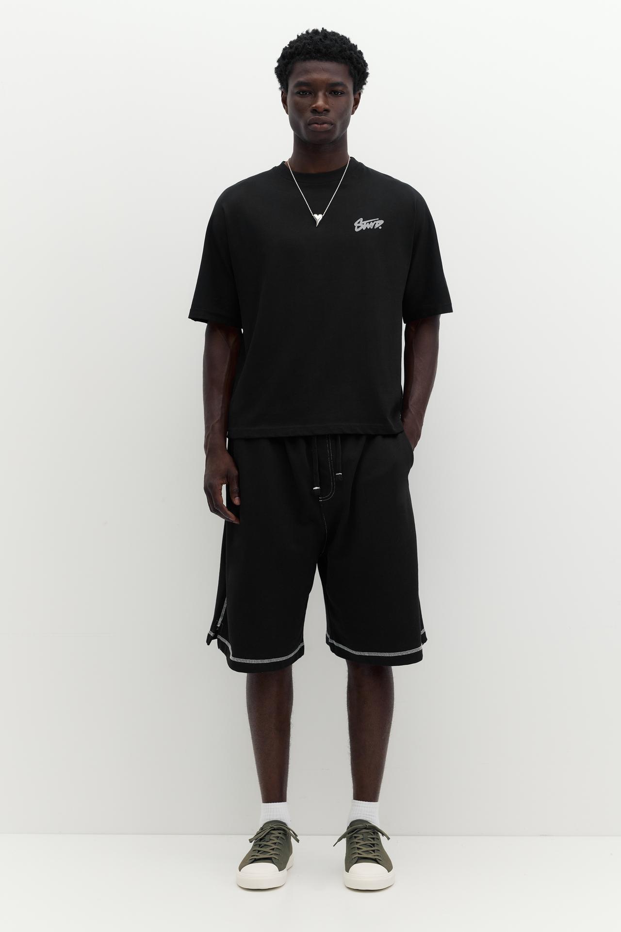 STWD graffiti logo T-shirt — Black