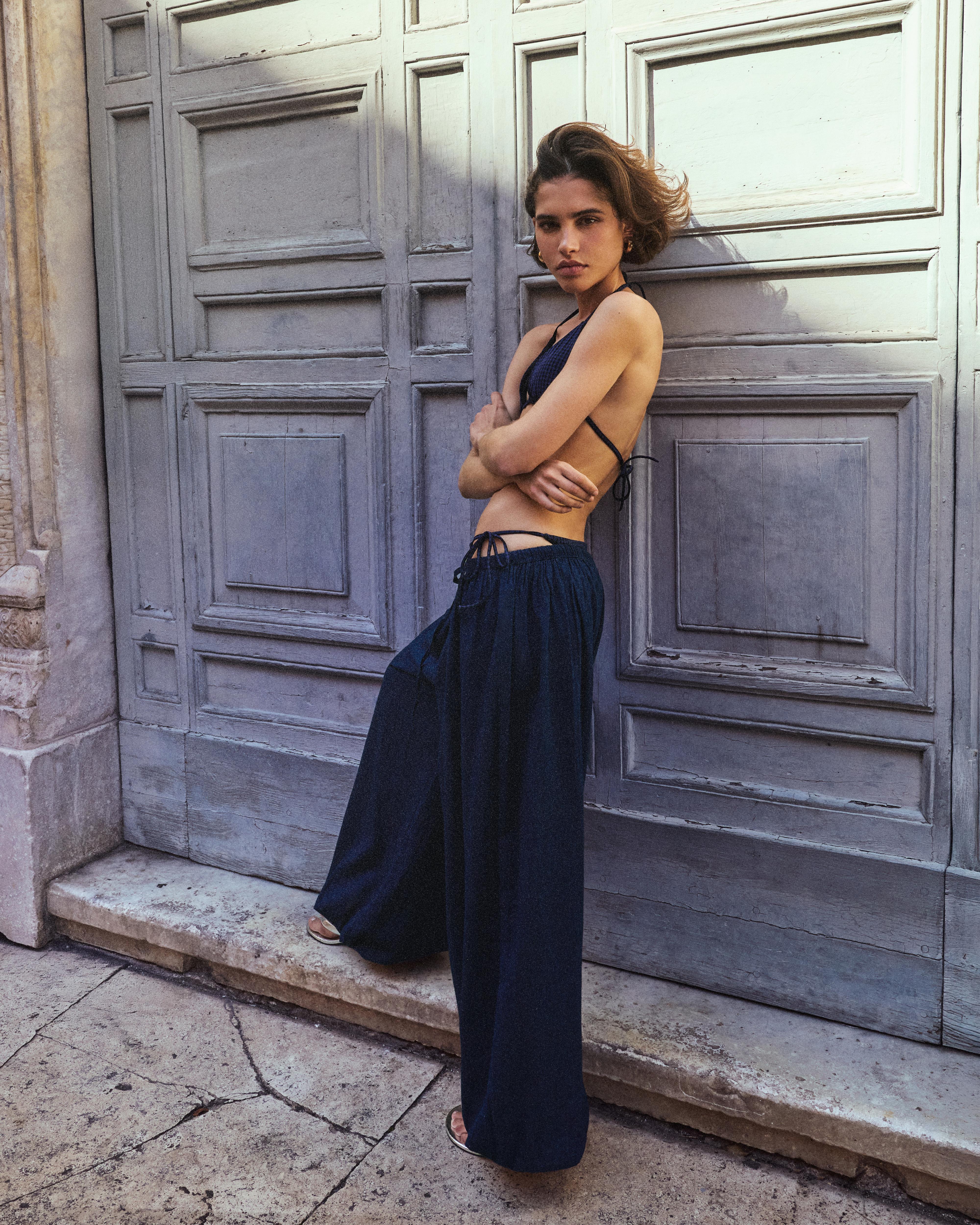 Sarouel trousers jeans — Navy