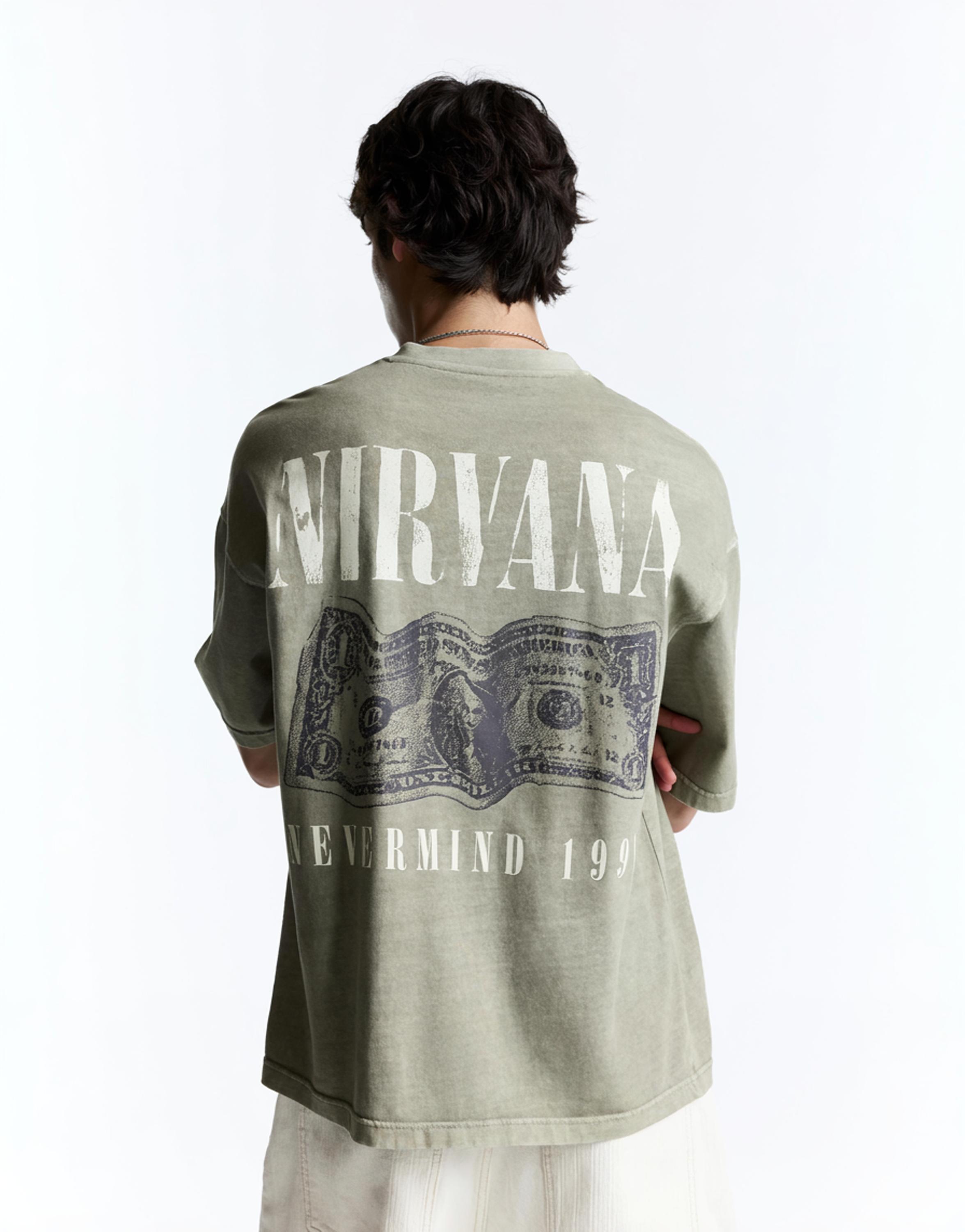 Nirvana T-shirt — Khaki