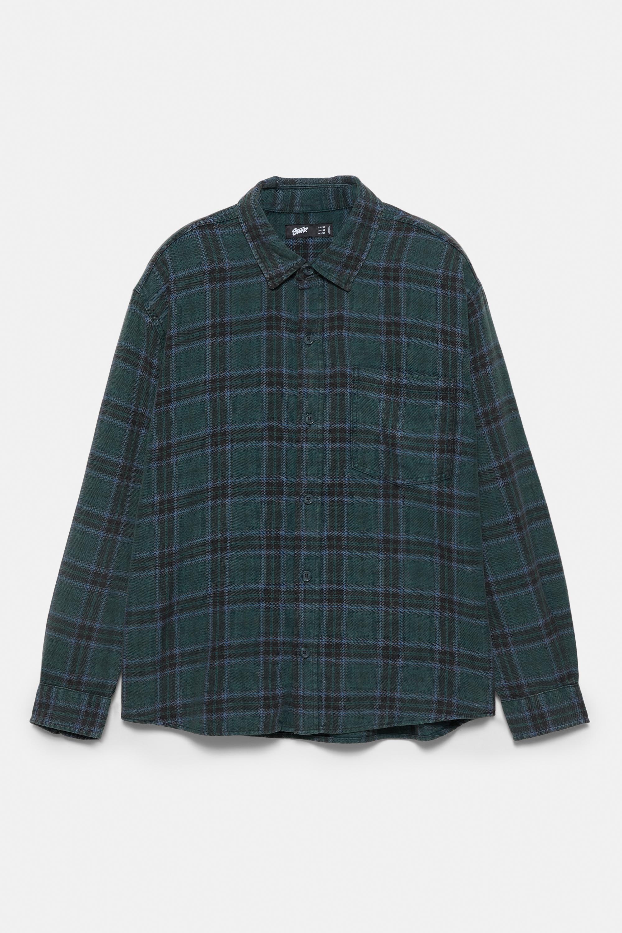 Uzun kollu kareli gömlek - Görsel 26