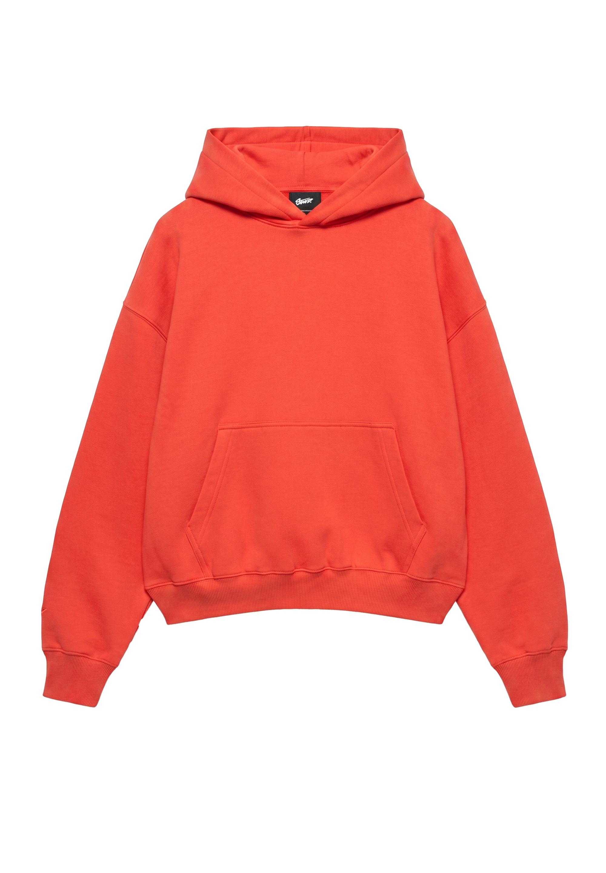 STWD boxy-fit logo hoodie — Red