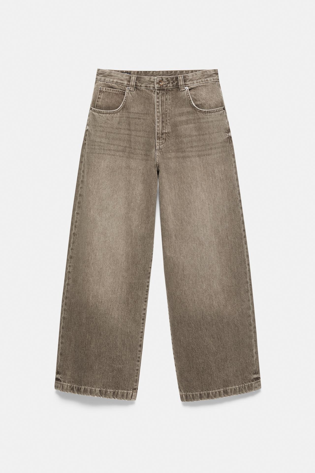 Wide-leg jeans — Brown