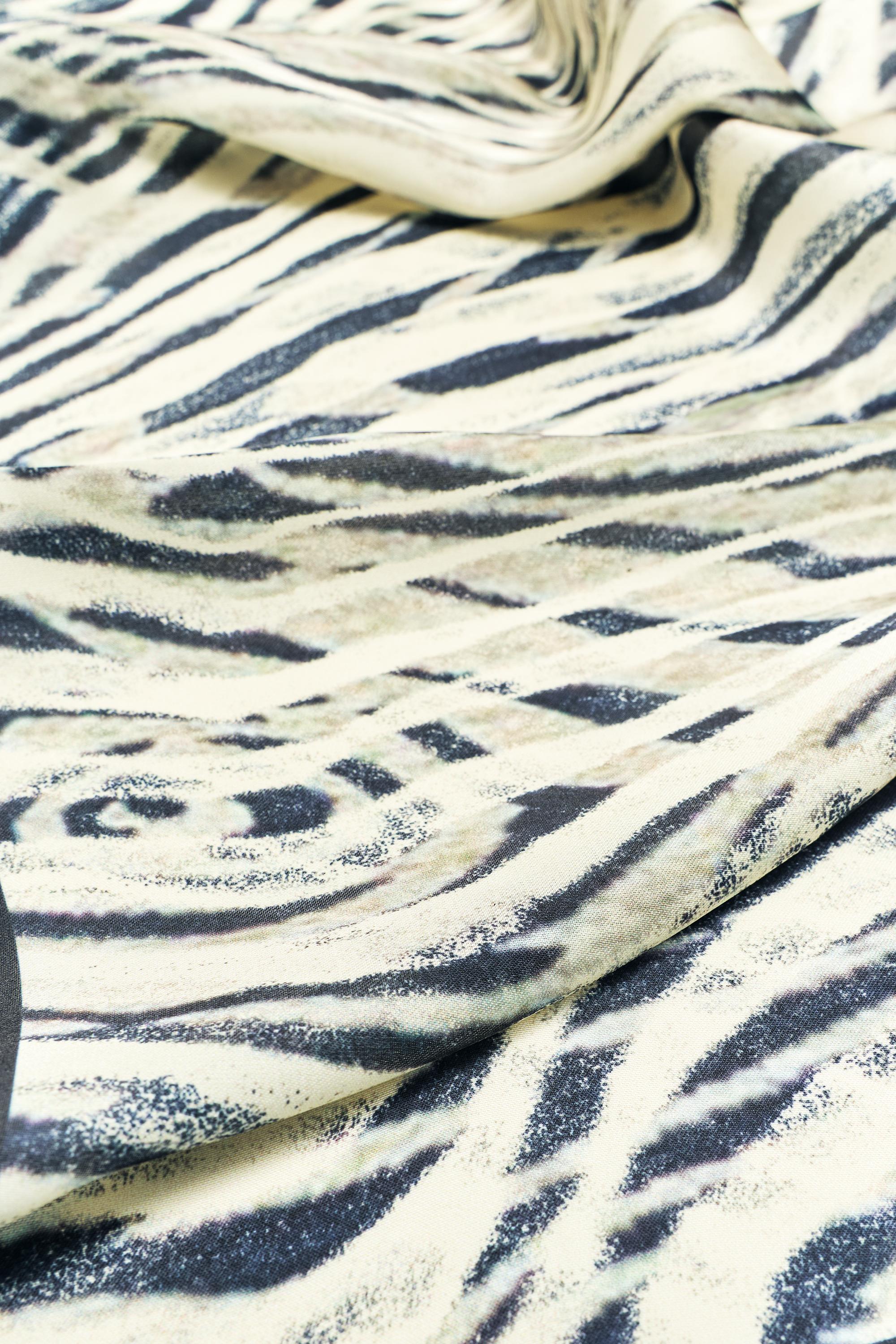 Zebra print bandana — Brown