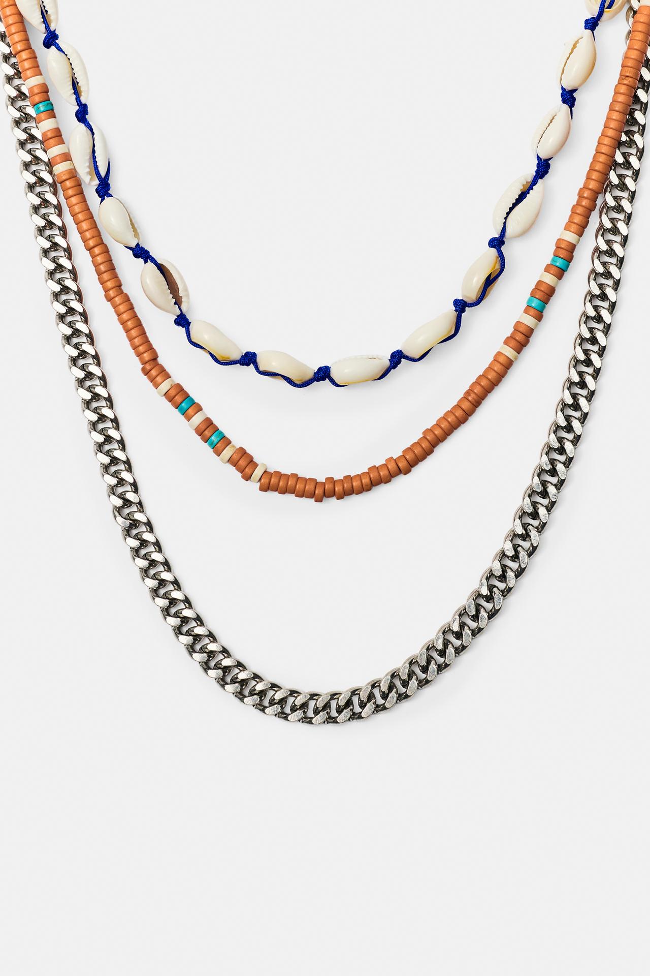 3-pack of shell and bead necklaces — Others