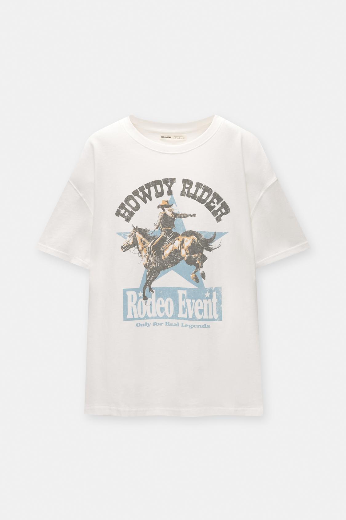 T-Shirt mit Grafik im Cowboylook - PULL&BEAR