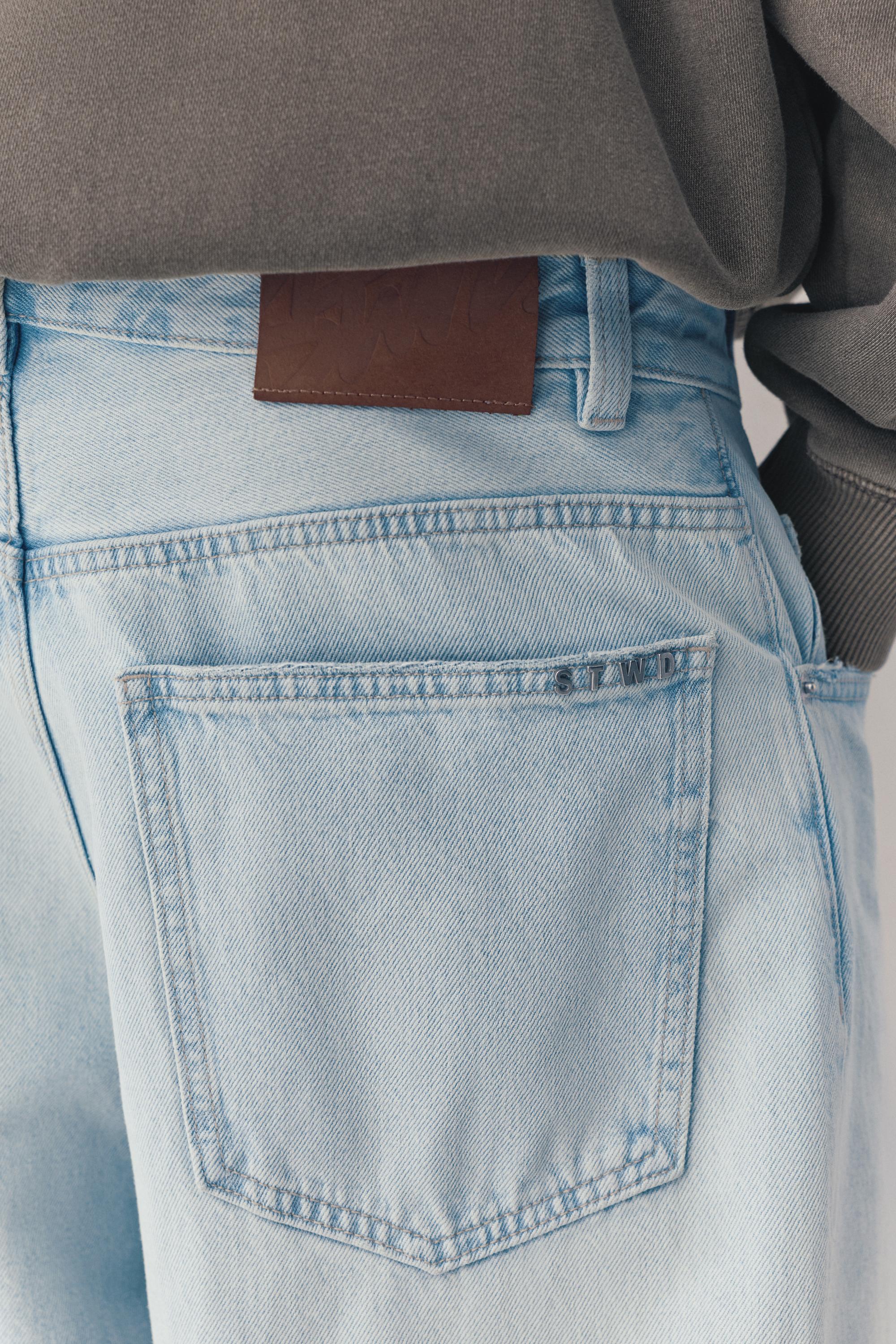 Relaxed fit baggy jeans — Pale blue