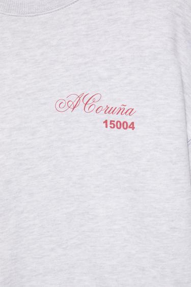 A Coruña graphic sweatshirt — Grey marl 5