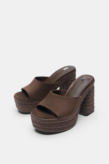 Jute platform clogs — Brown 3