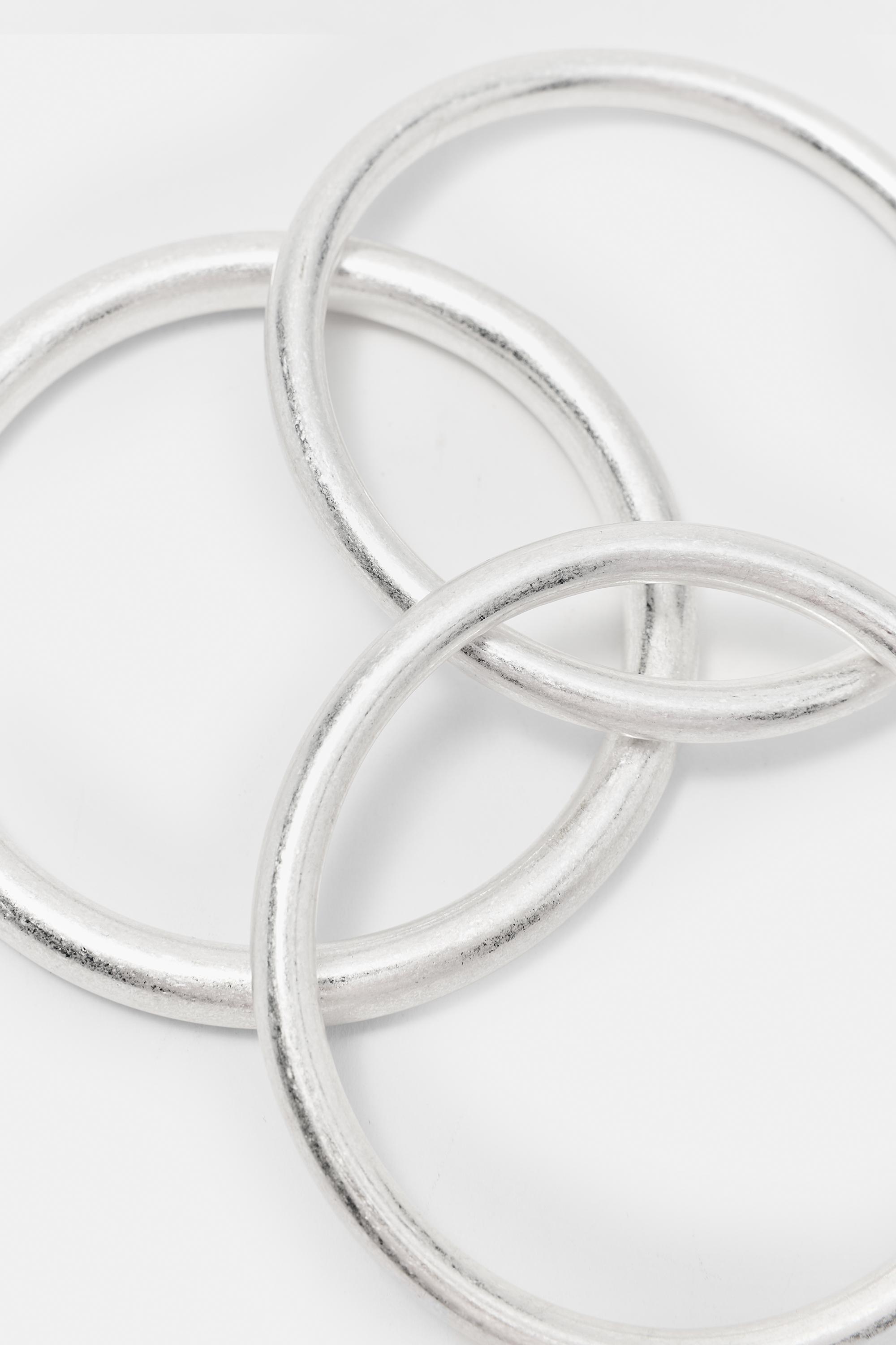 Pack of 3 rigid bracelets — Silver