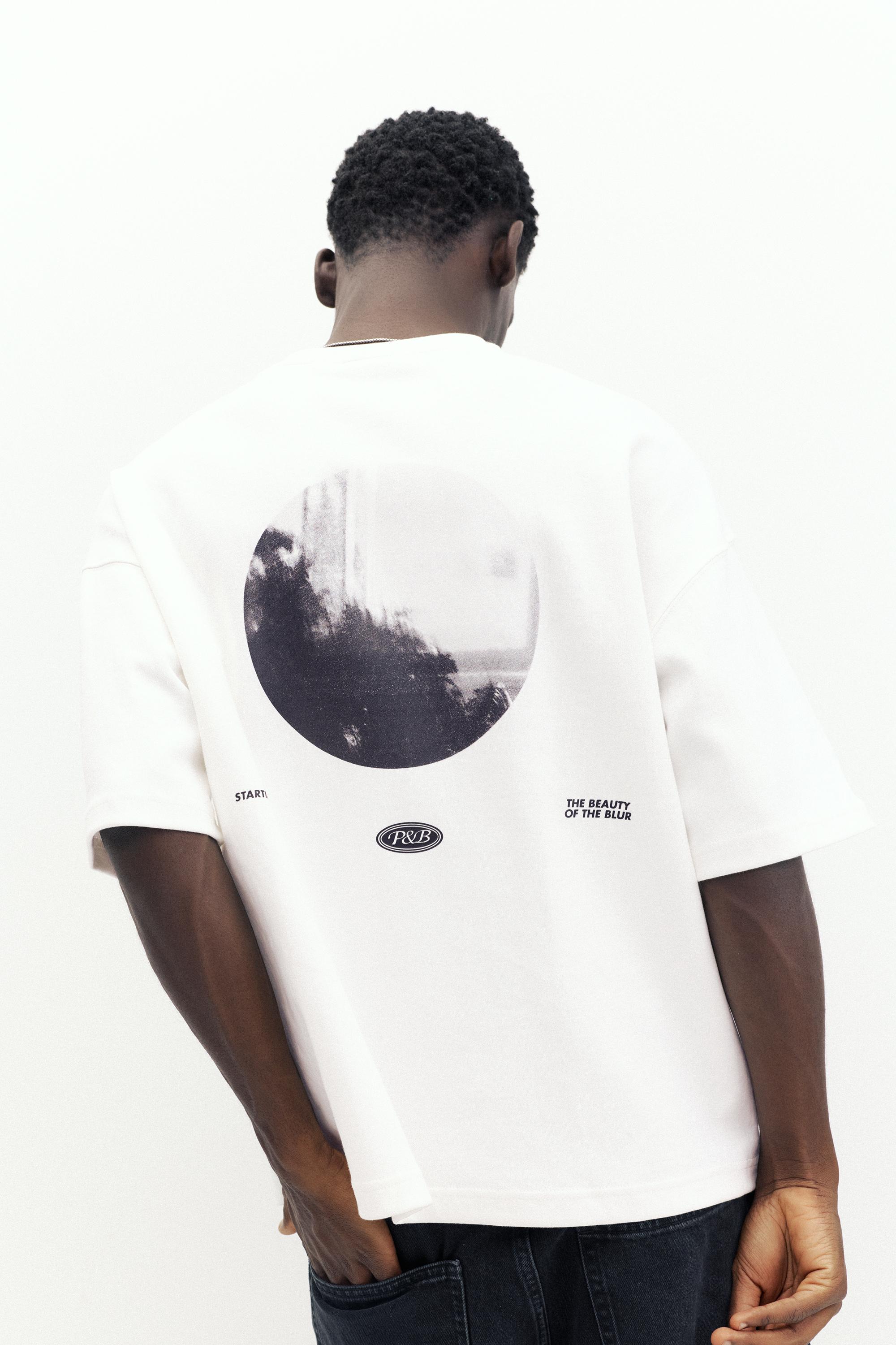 Interlock photographic T-shirt — Off white