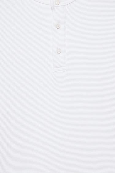 Long sleeve Henley T-shirt — White 7