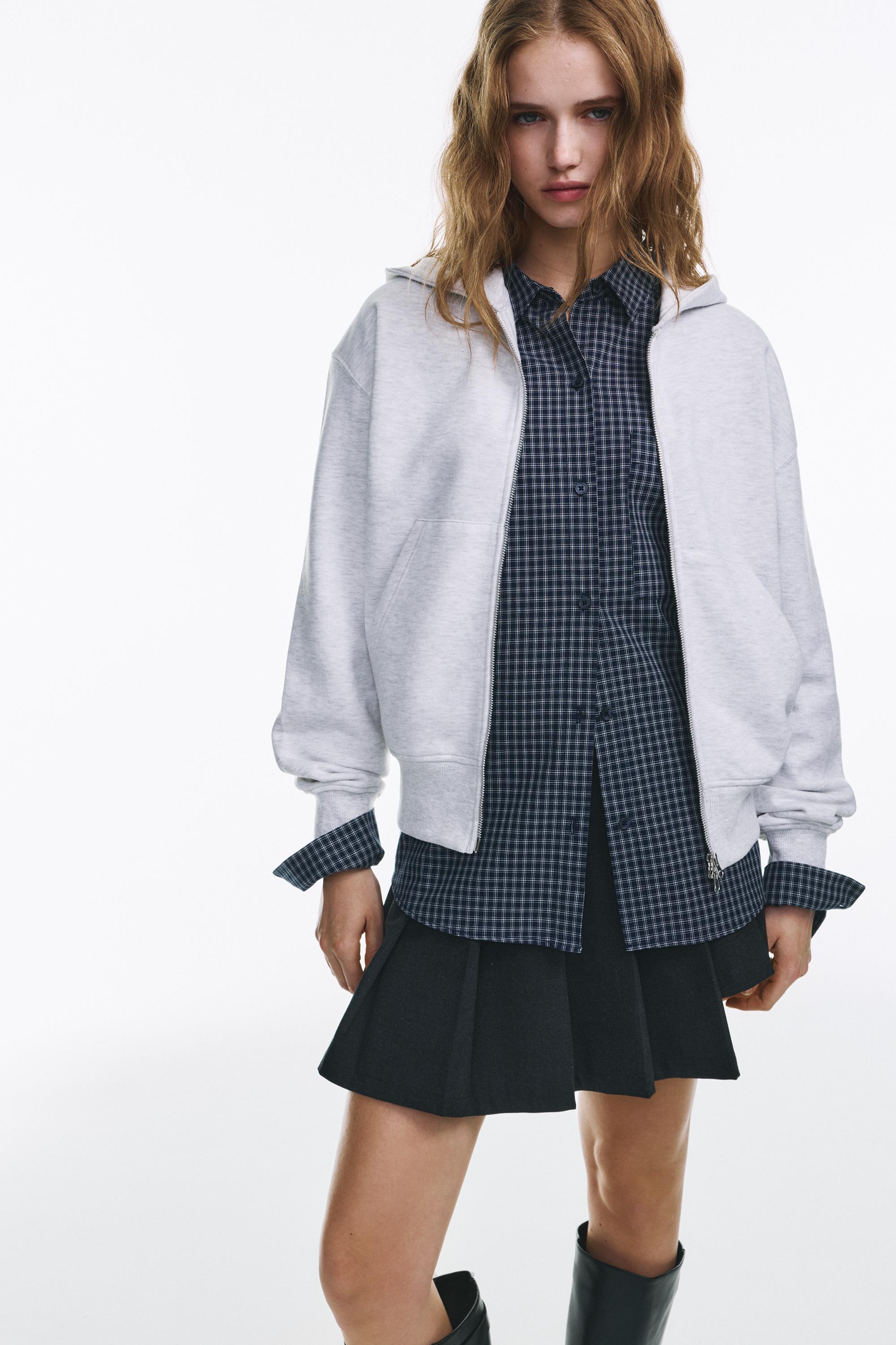 Fermuarlı kapüşonlu sweatshirt - Görsel 29