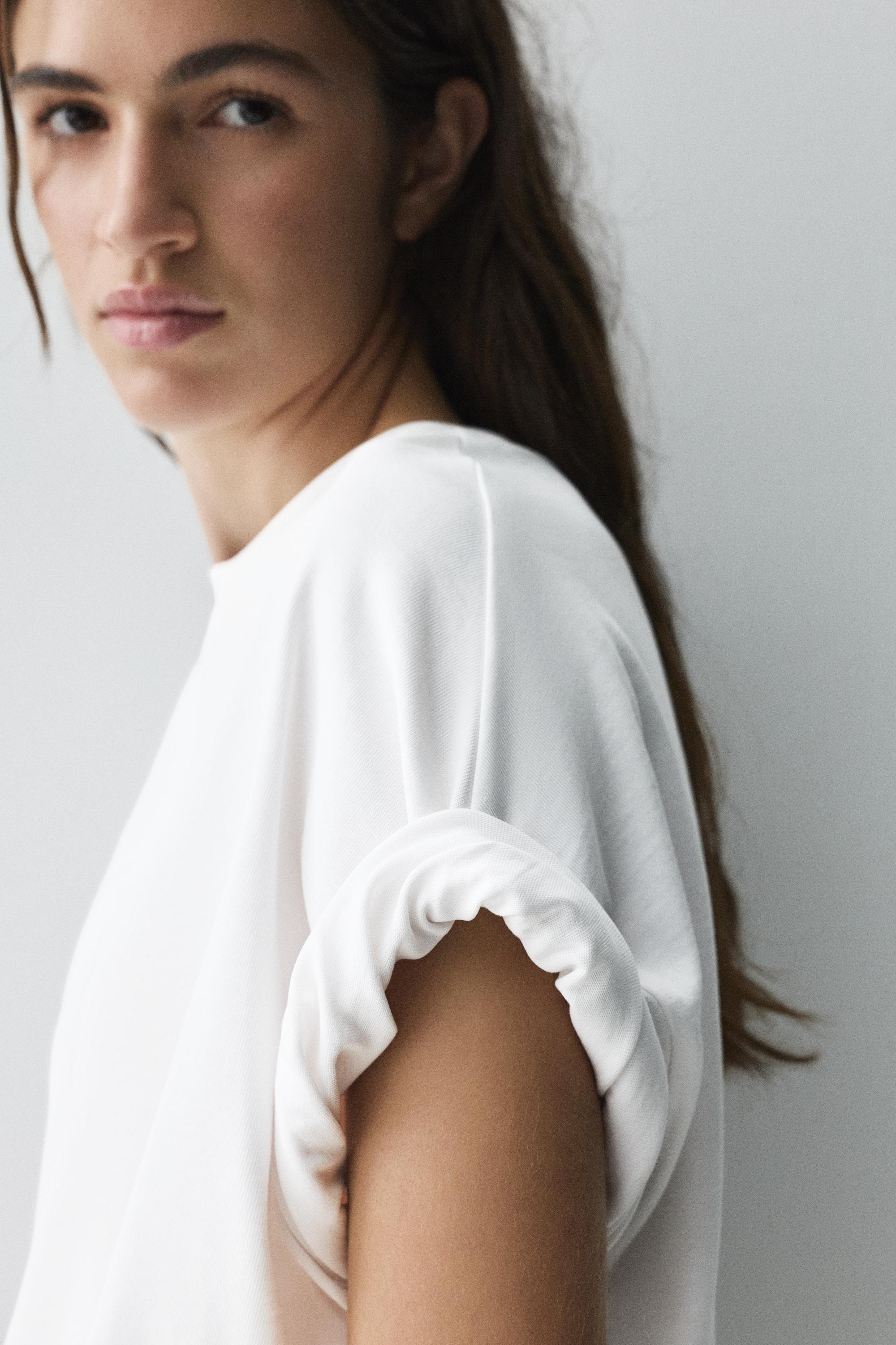 Boxy fit short sleeve T-shirt — White