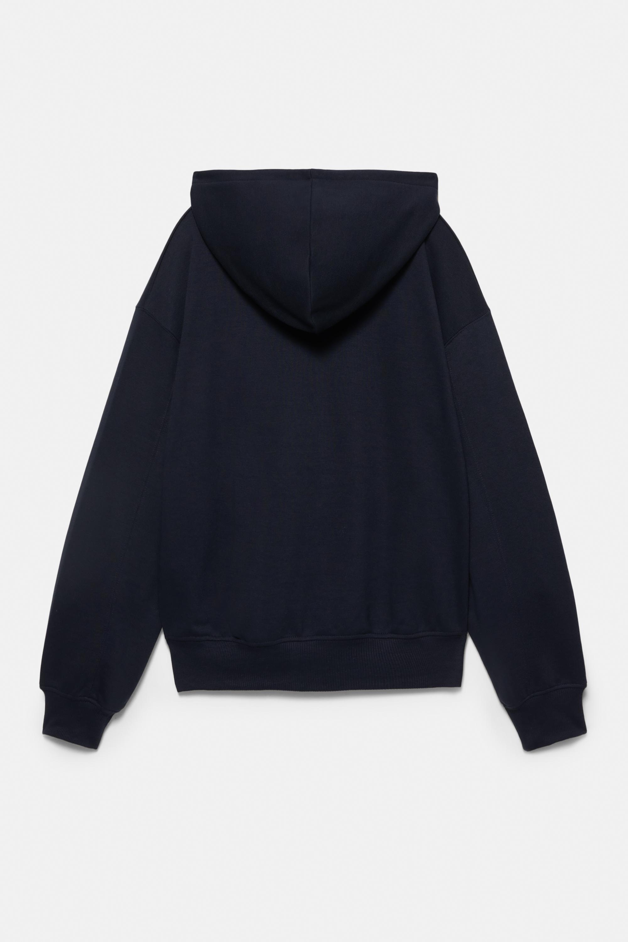 Hoodie with zipper — Navy