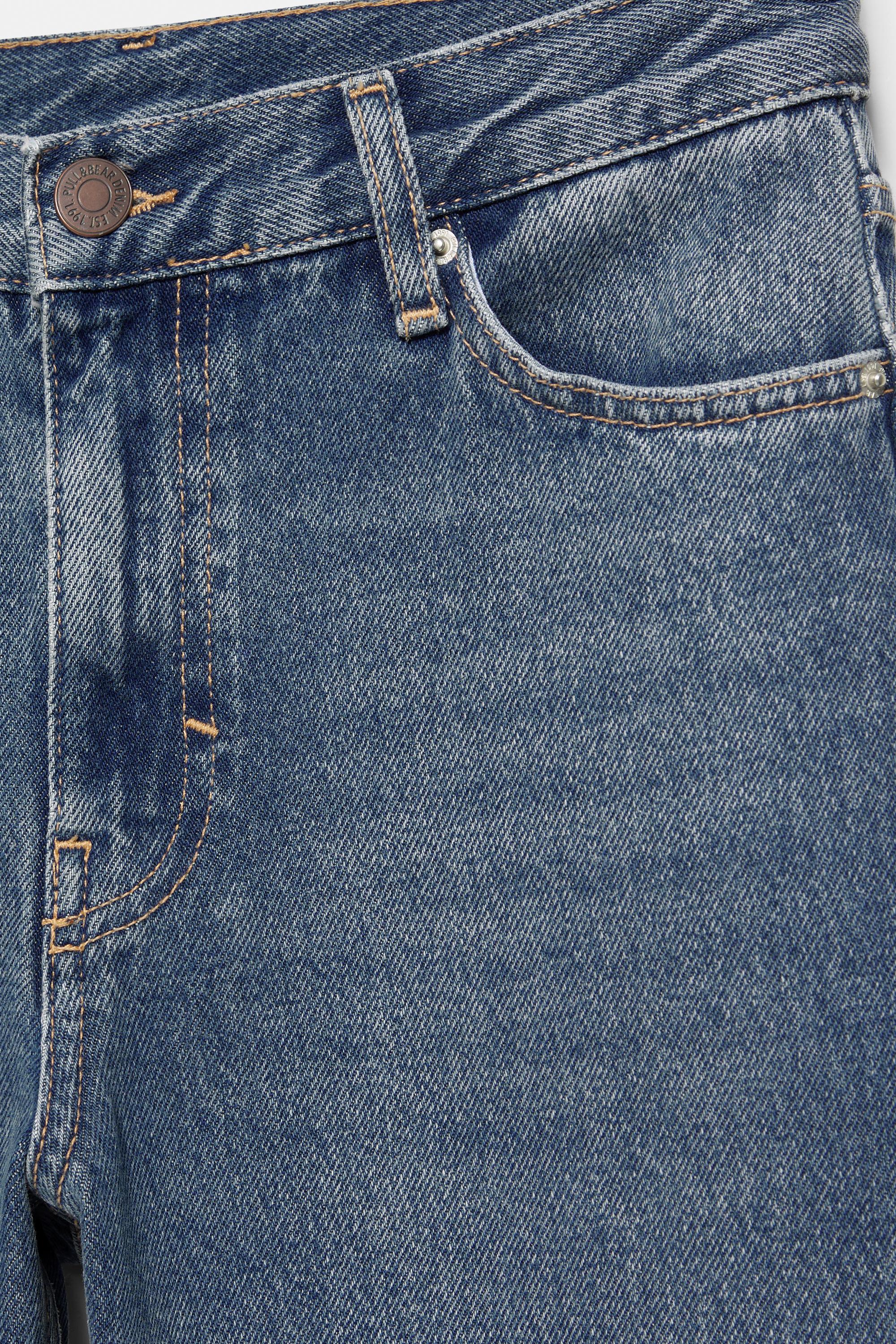 High-waist mom jeans — Dark blue