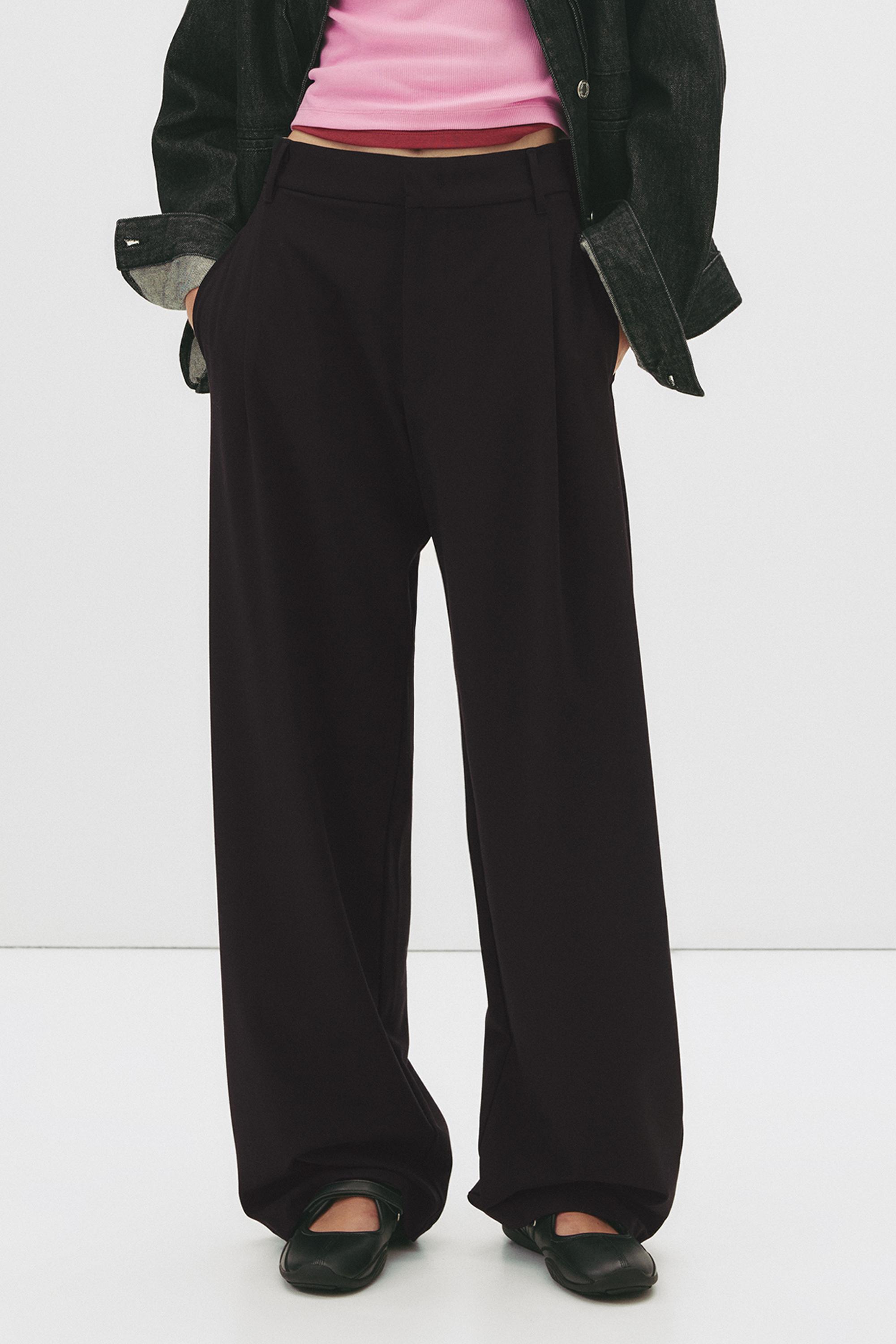Darted smart trousers — Black