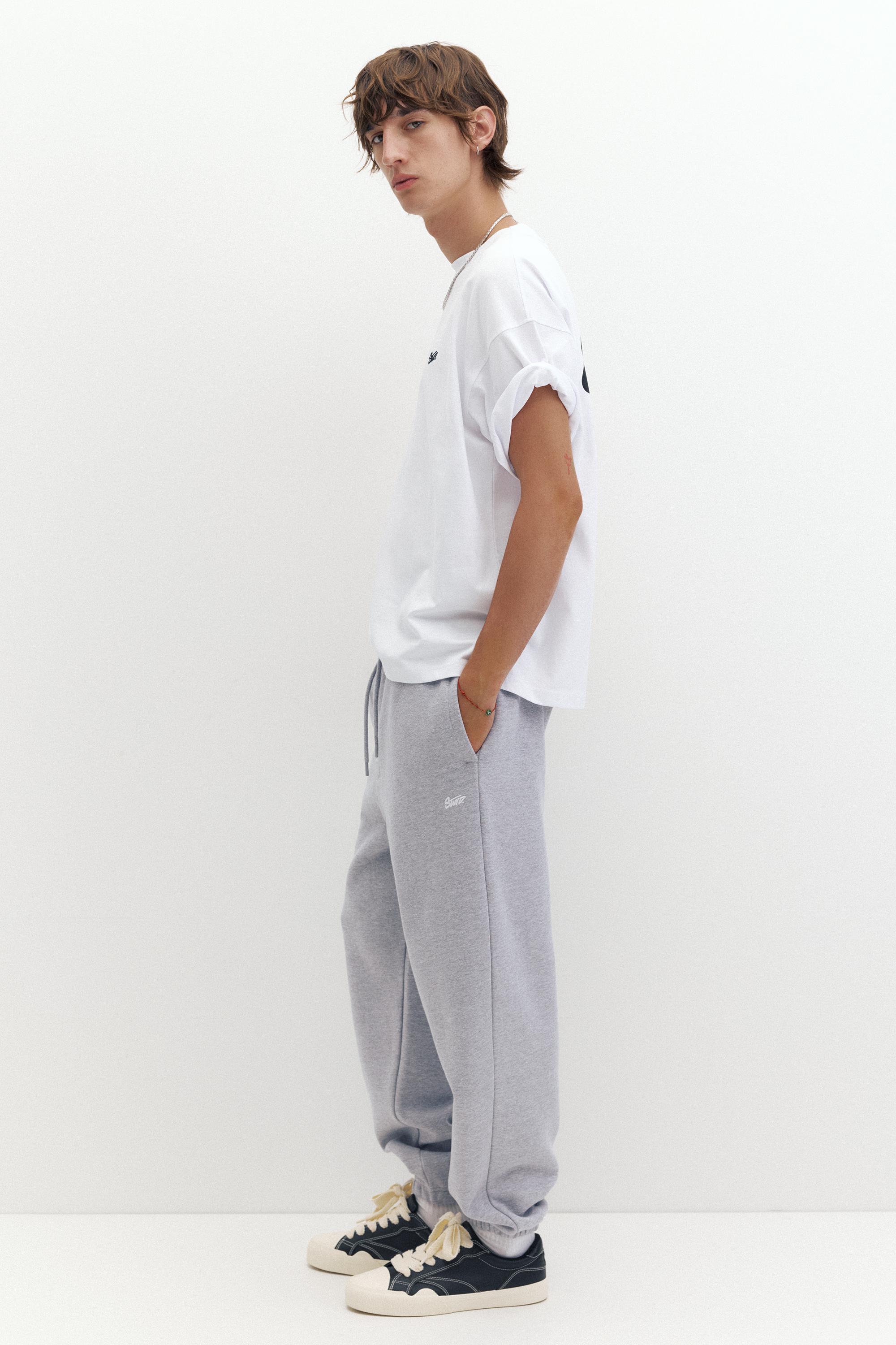 STWD joggers — Grey marl