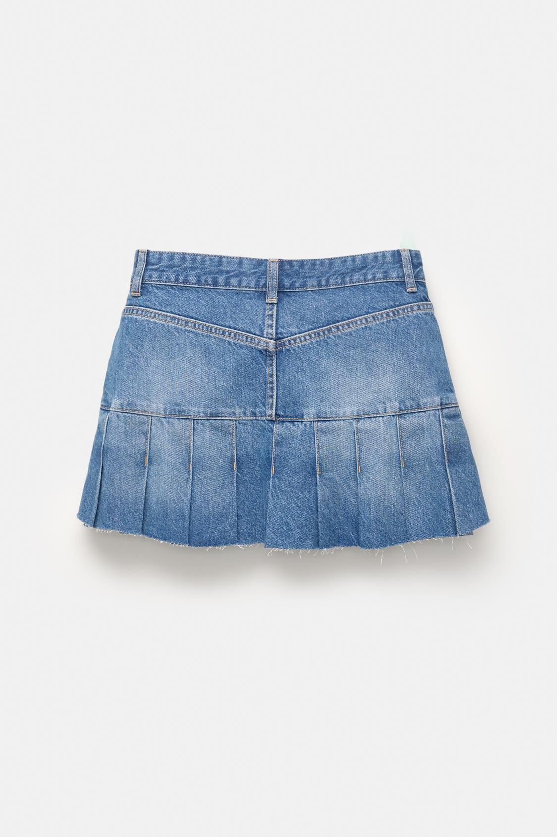 Pullandbear Pull And Bear Gonne Jeans Gonna Di Jeans A Pieghe