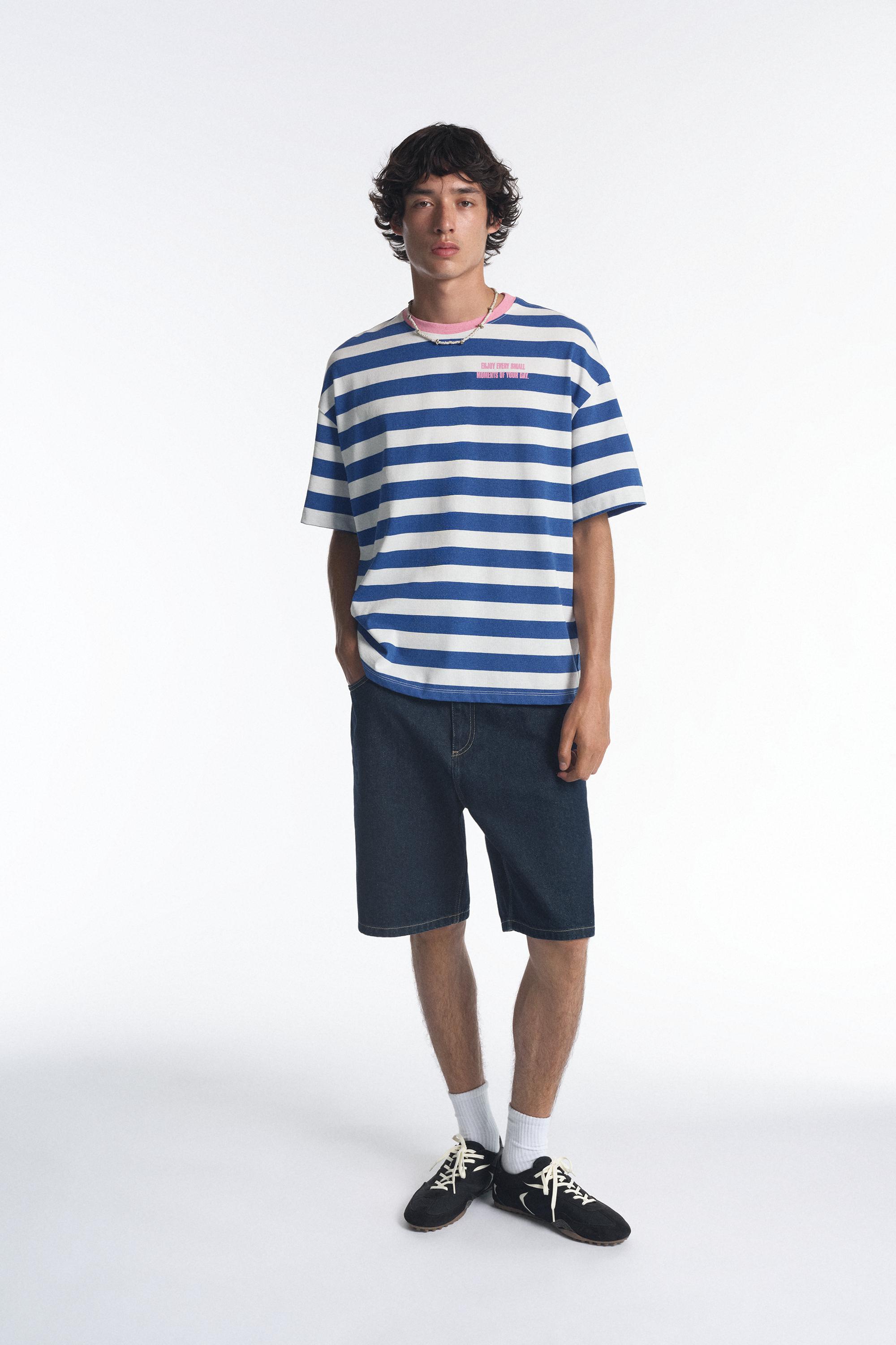 STWD striped T-shirt — Navy