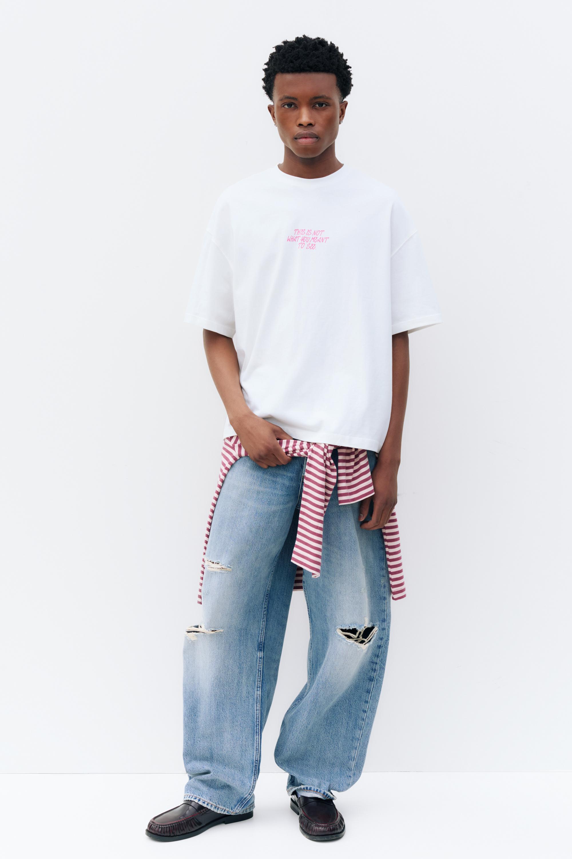 STWD graphic boxy T-shirt — White