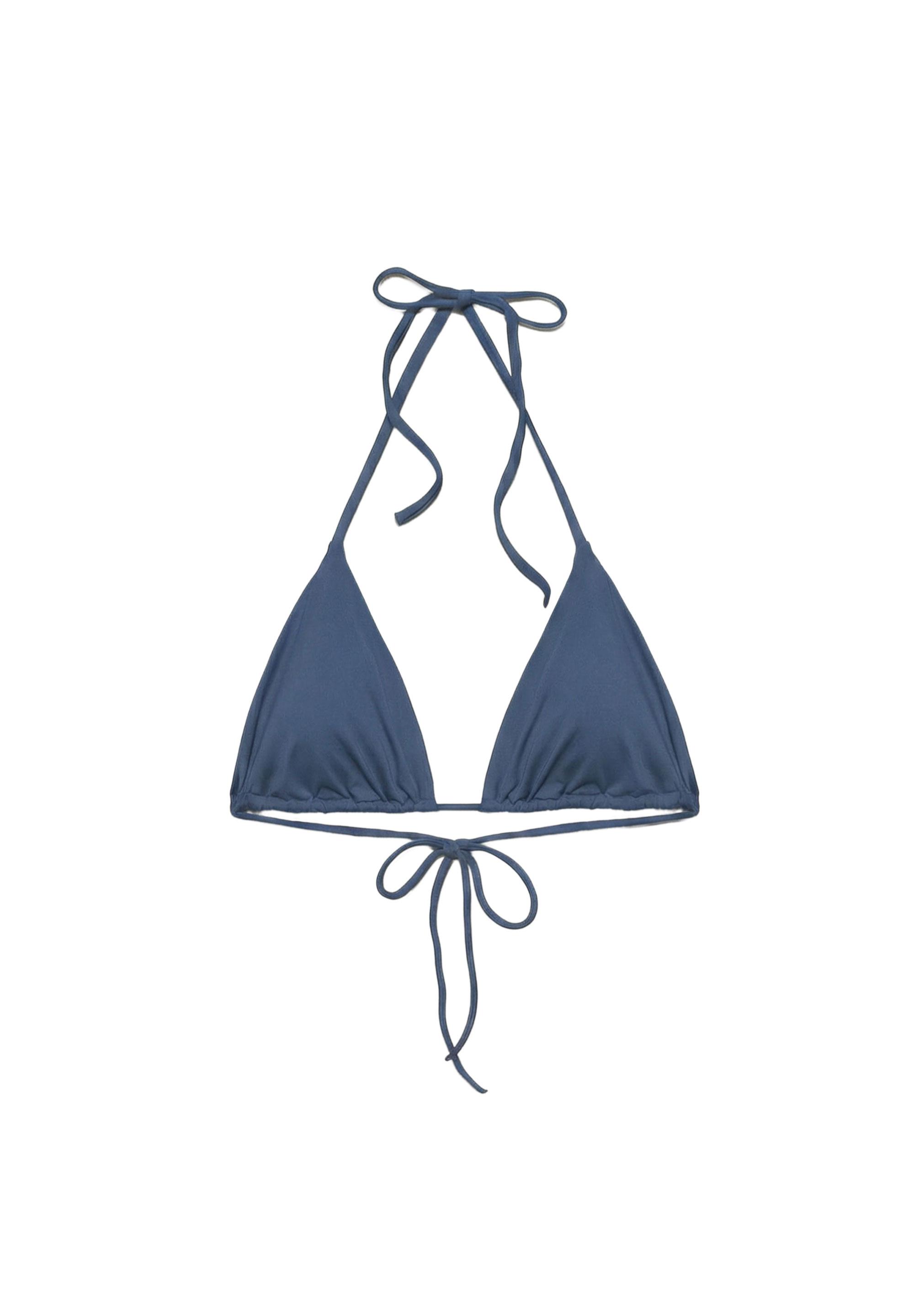Triangle bikini top — Blue