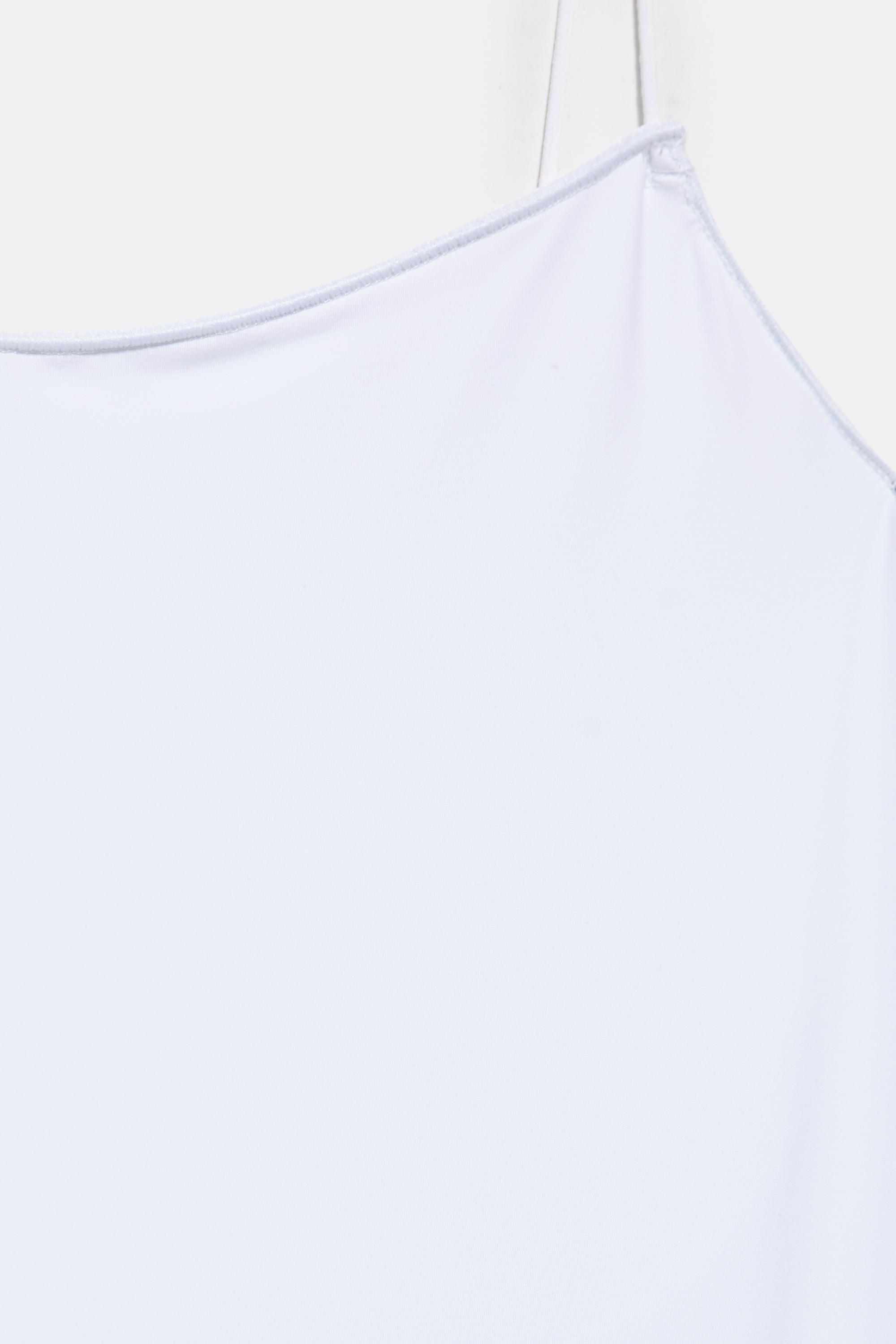 Basic strappy swimsuit — White
